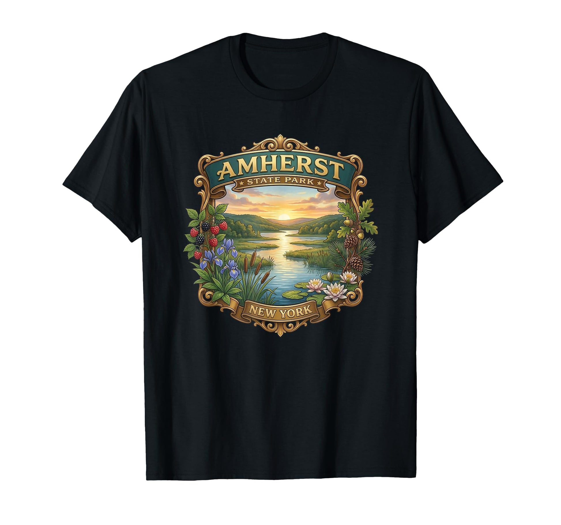 Amherst State Park New York Hiking T-Shirt - Novelty Apparel Unisex - T-Shirt, Sweatshirt, Hoodie