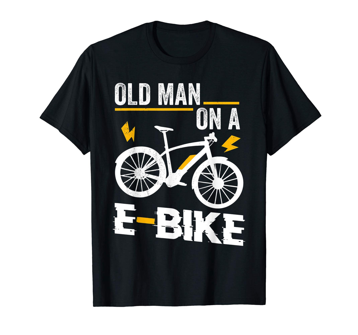 Old E Bike Electronic Bicycle T-Shirt - Fun Novelty Design for Adults - T-Shirt, Sweatshirt, Hoodie