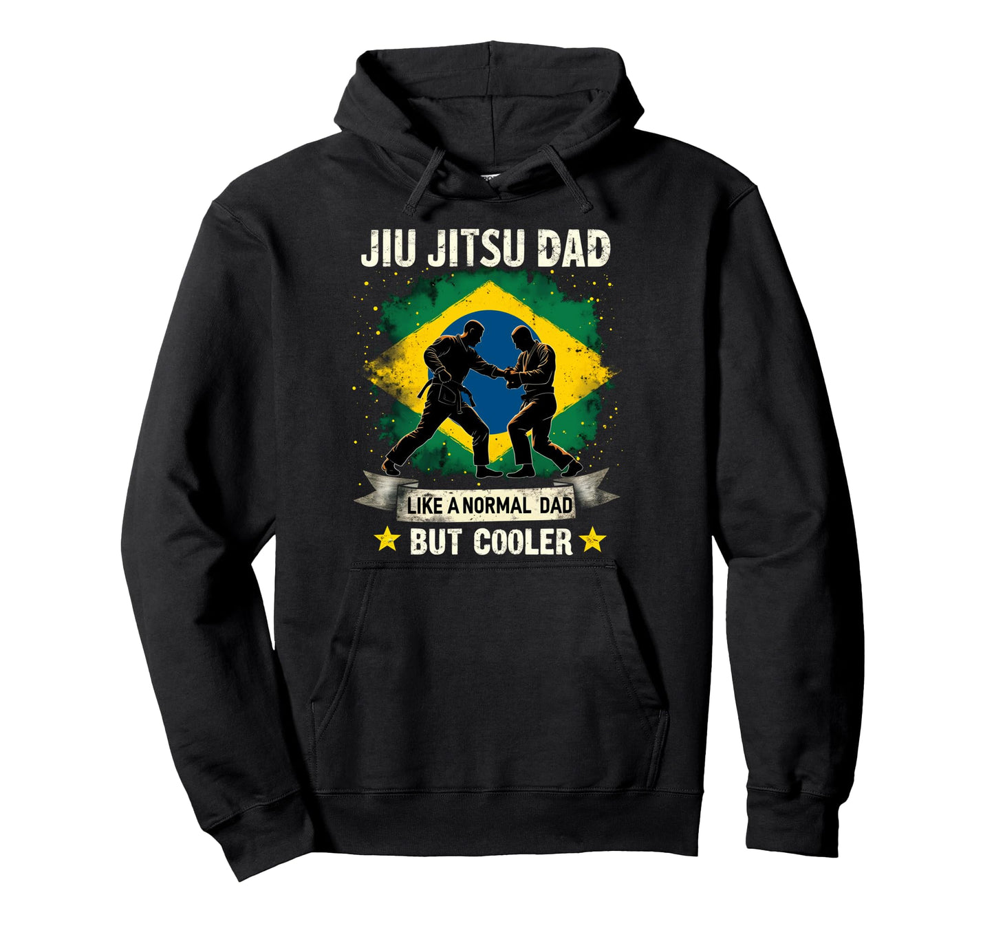 Jiu Jitsu Dad Like Normal Dad But Hoodie - Custom Art Print Men Women - T-Shirt, Sweatshirt, Hoodie