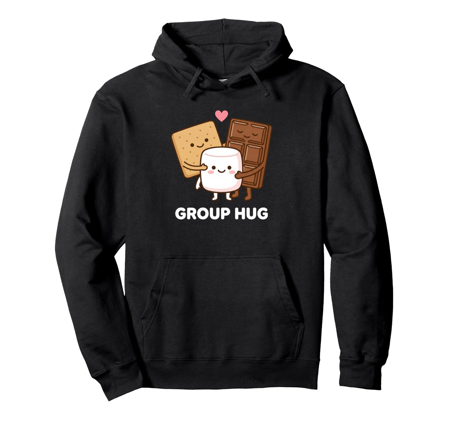 Group Hug Smores Marshmallow Campfire Hoodie - Streetwear Style Unisex - T-Shirt, Sweatshirt, Hoodie