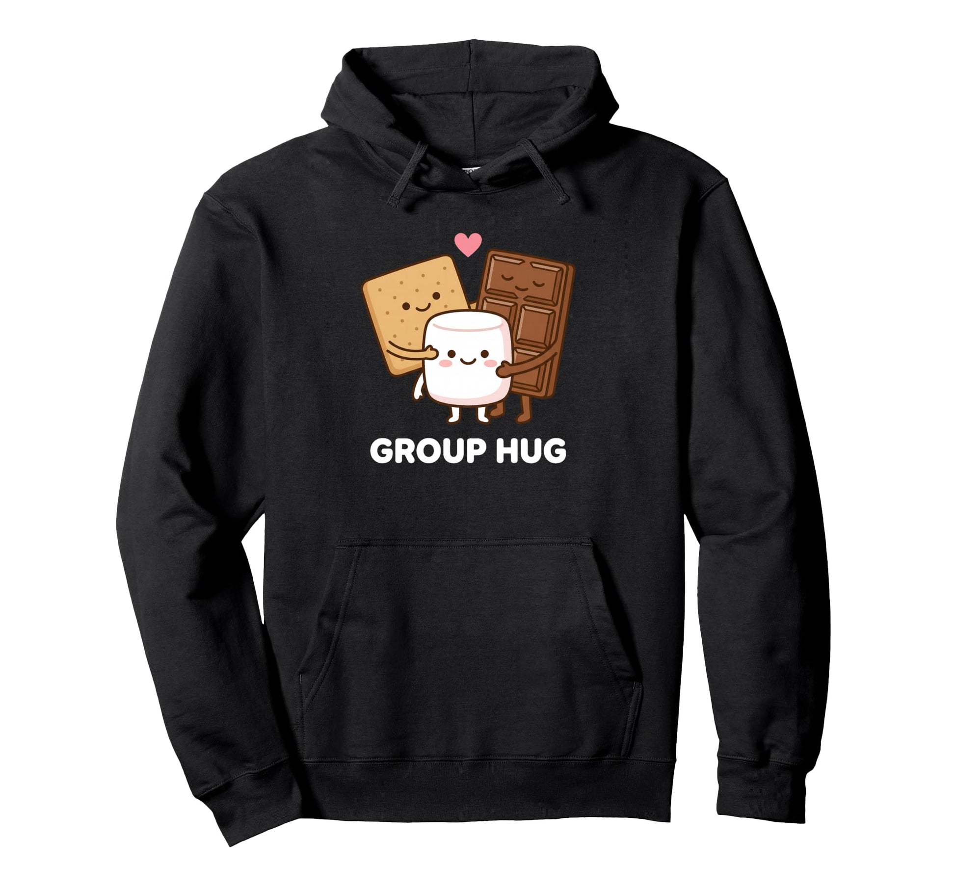 Group Hug Smores Marshmallow Campfire Hoodie - Streetwear Style Unisex - T-Shirt, Sweatshirt, Hoodie