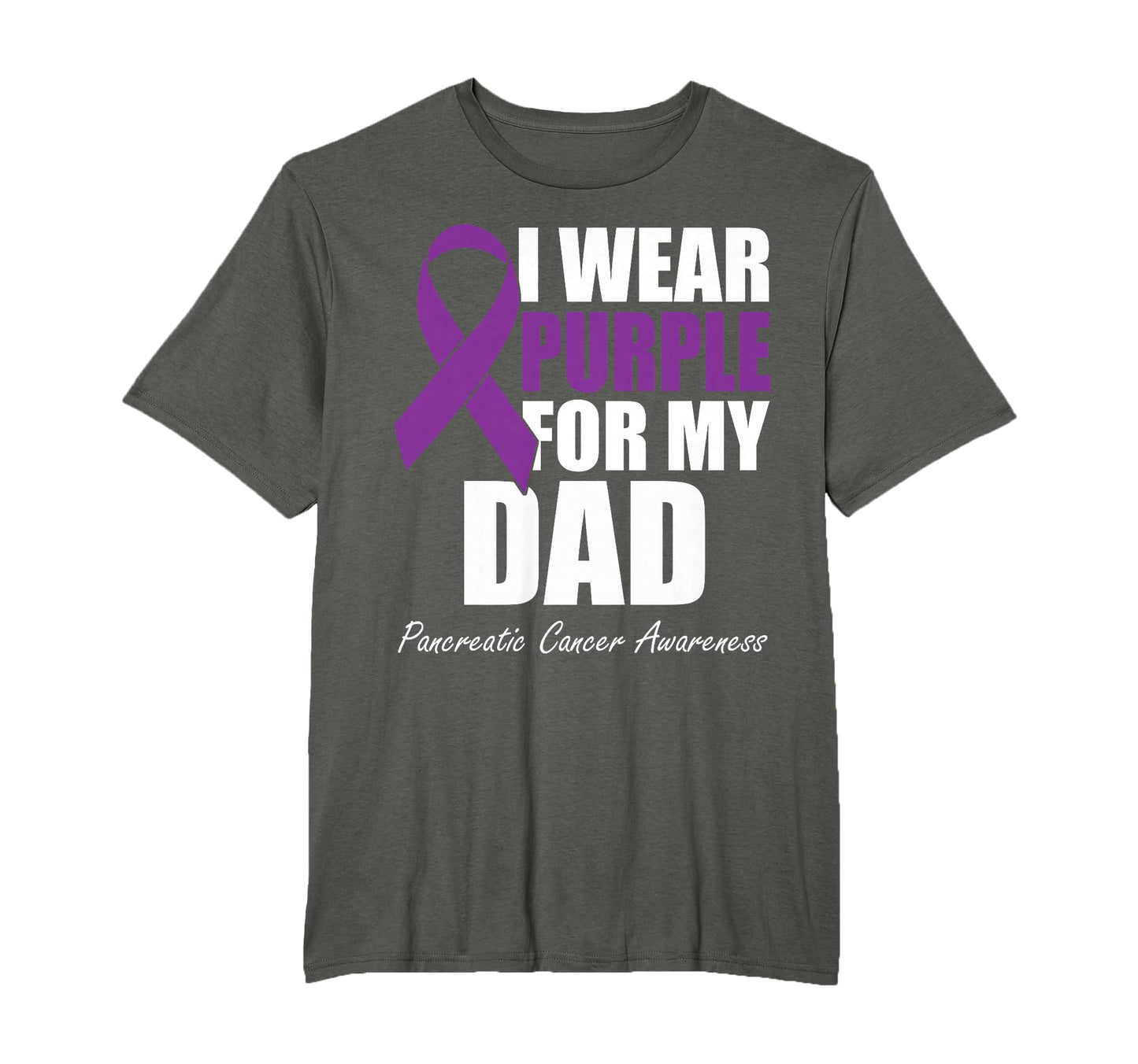 I Wear Purple My Dad Pancreatic T-Shirt - Streetwear Style for Adults - T-Shirt, Sweatshirt, Hoodie