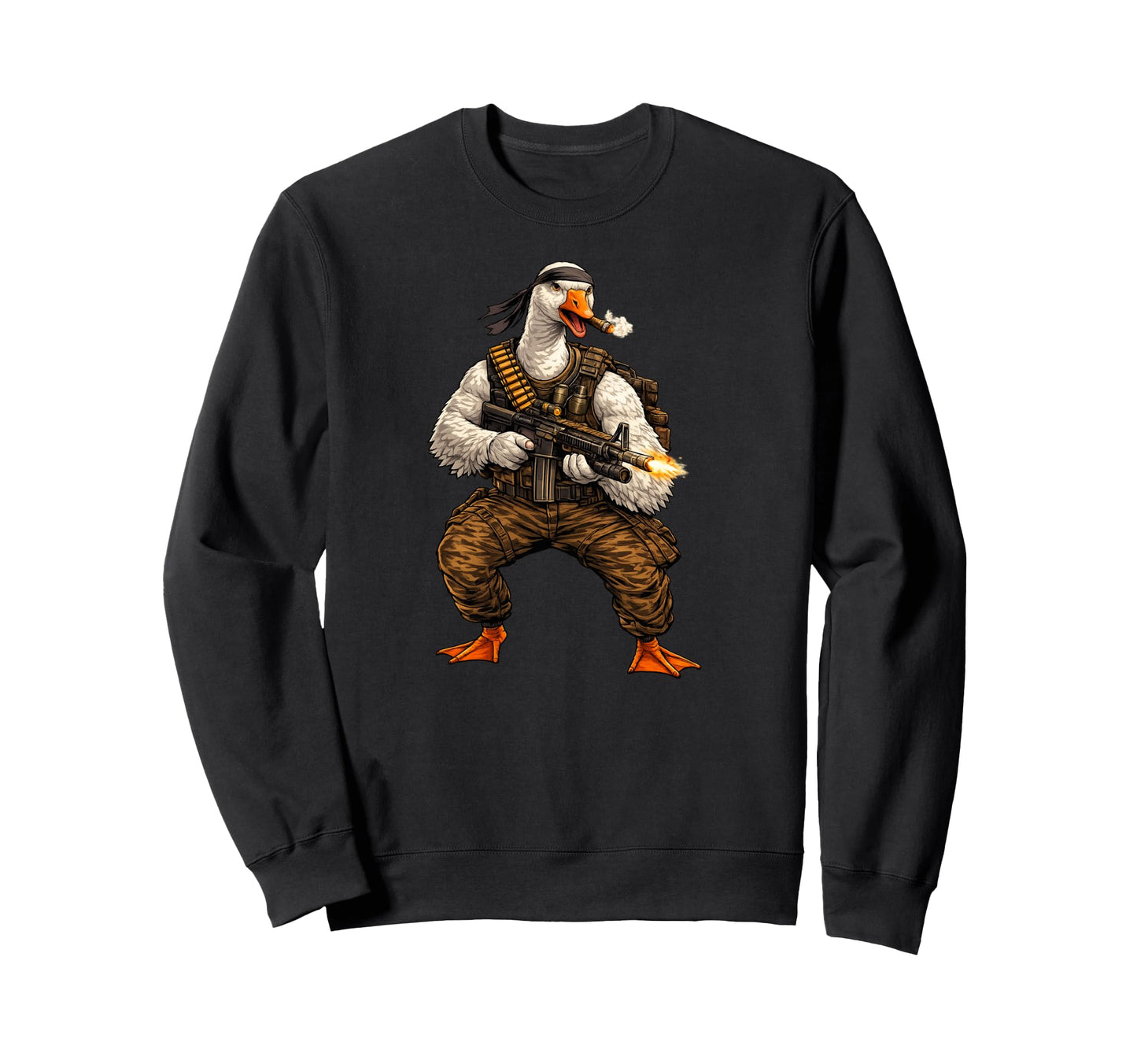 Funny Battle Goose Tactical Combat Sweatshirt - Novelty Apparel Men Women - T-Shirt, Sweatshirt, Hoodie