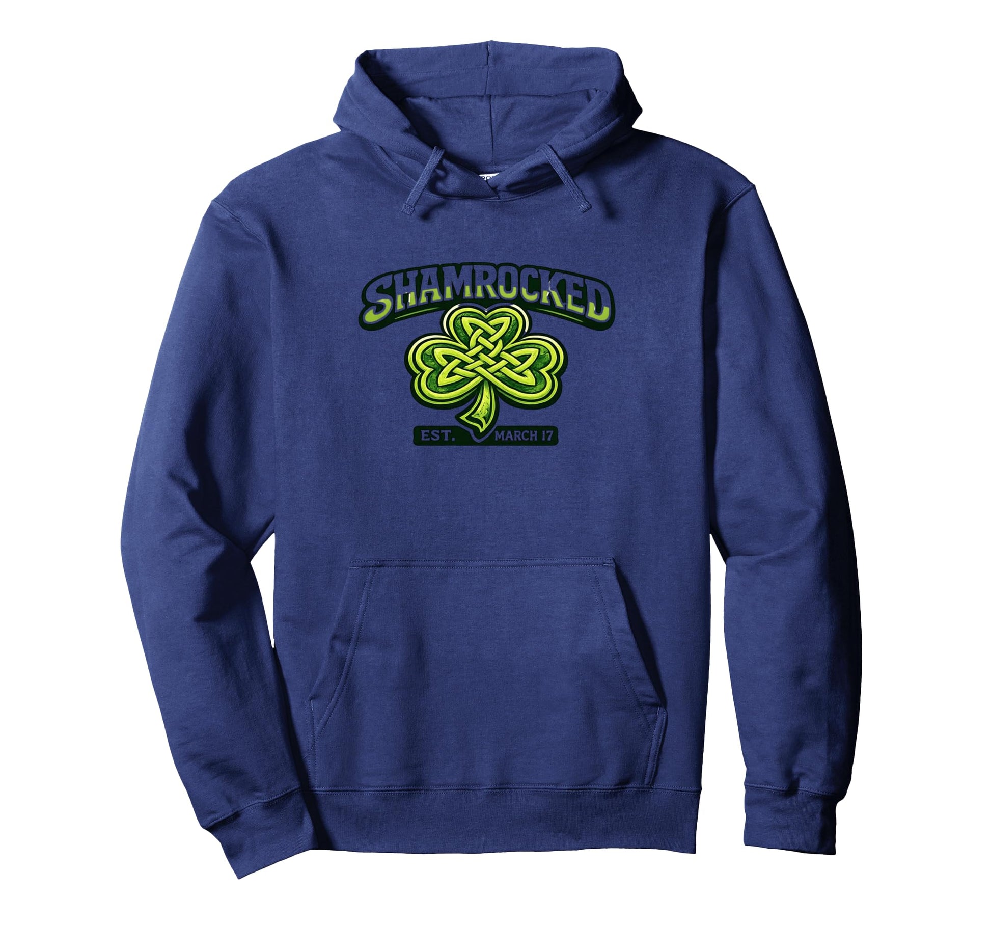 Shamrocked March 17Th Hockey Dad Hoodie - Casual Everyday Wear Men Women - T-Shirt, Sweatshirt, Hoodie