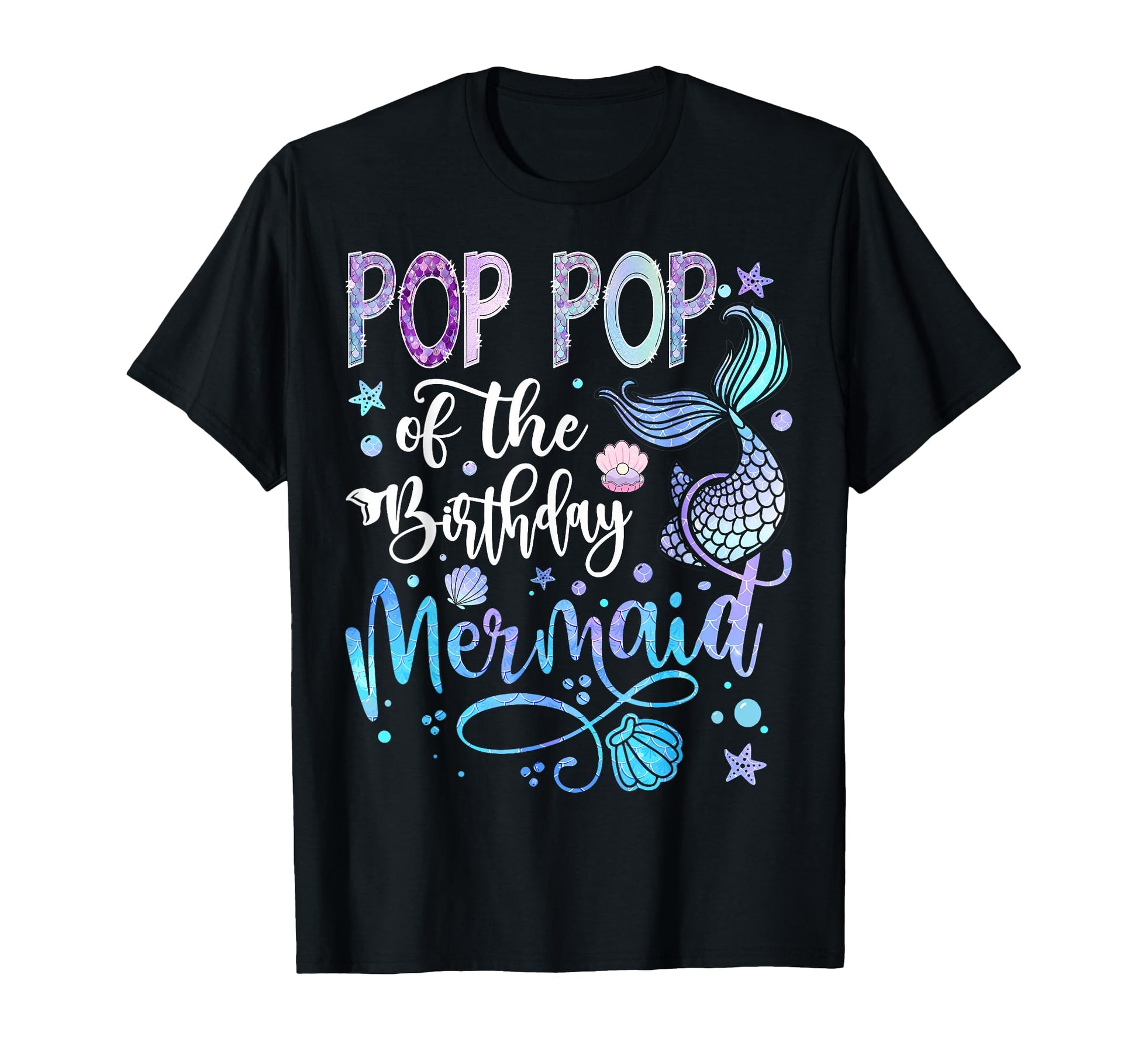 Pop Pop Birthday Mermaid 1St Birthday T-Shirt - Streetwear Style Men Women - T-Shirt, Sweatshirt, Hoodie