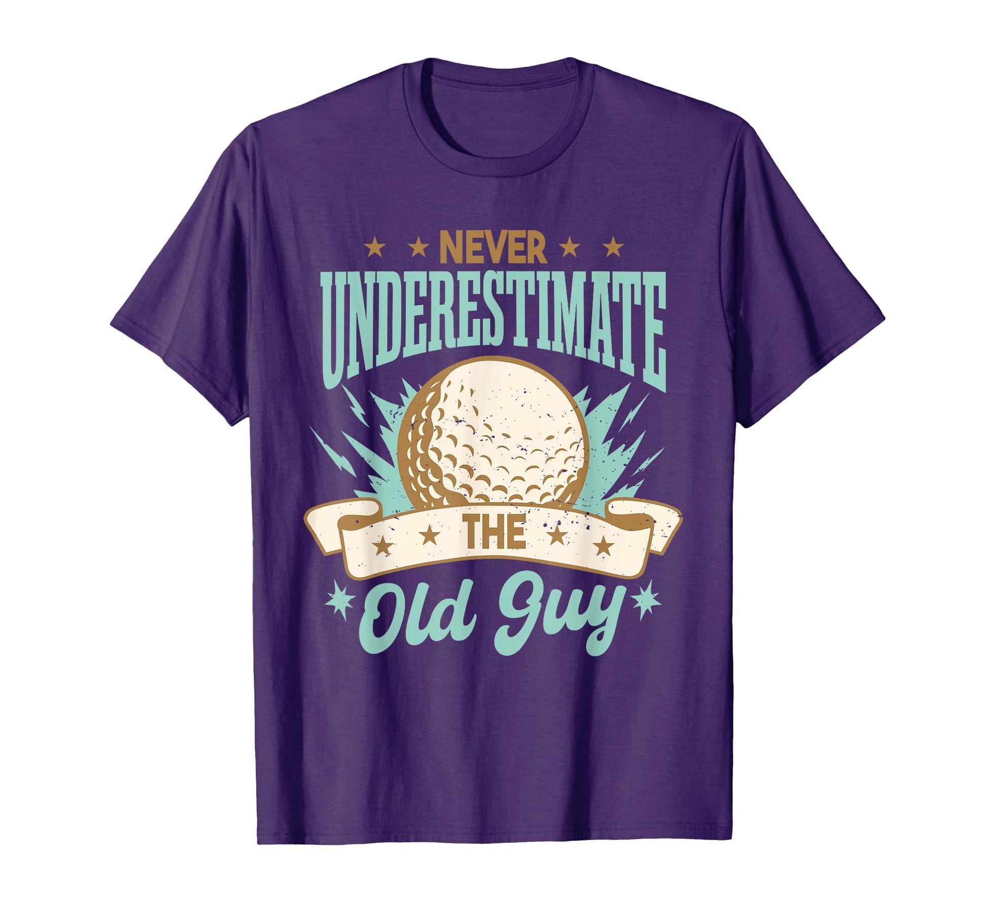 Never Underestimate Old Guy Golfing T-Shirt - Aesthetic Graphic Men Women - T-Shirt, Sweatshirt, Hoodie