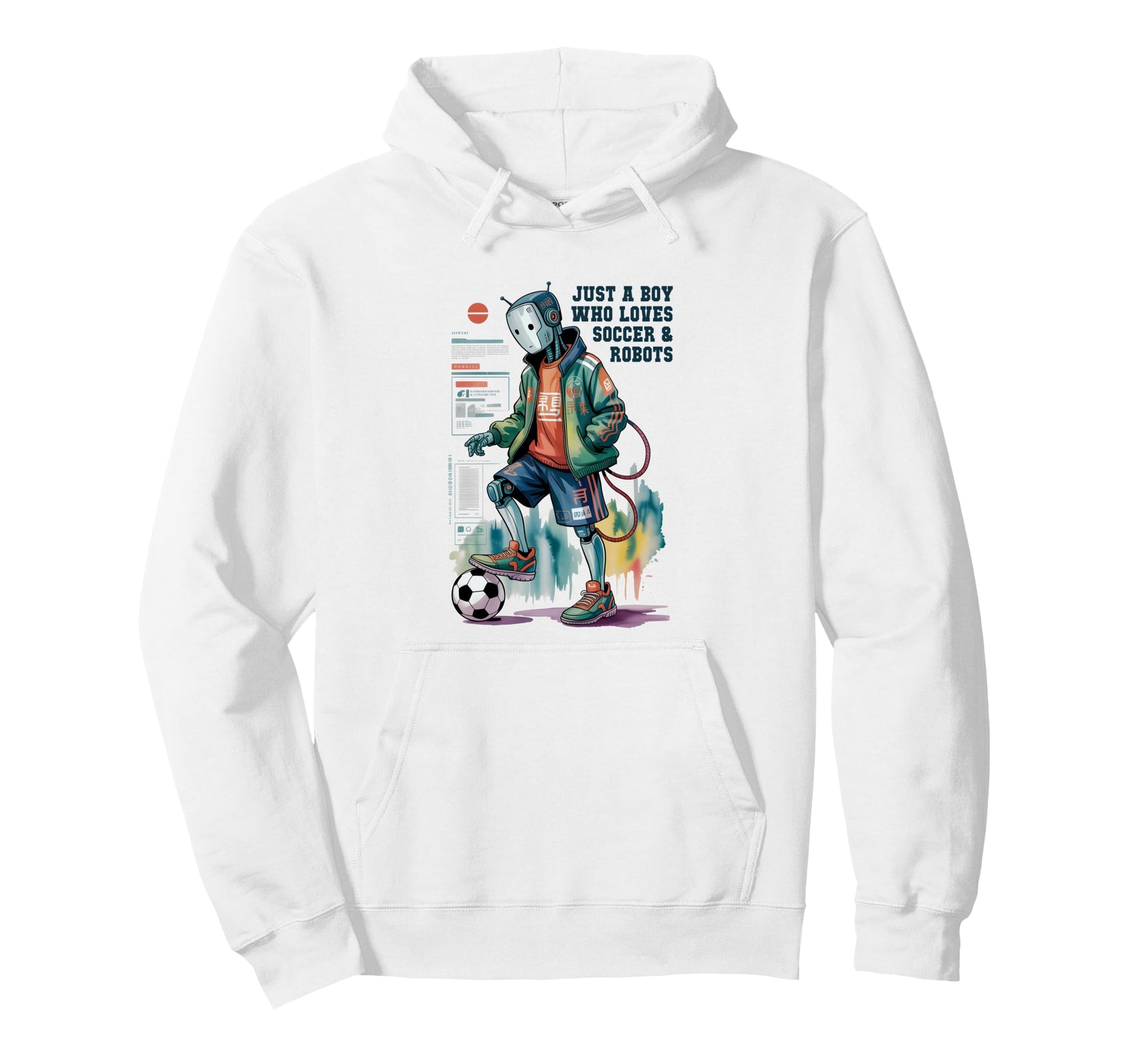 Just Who Loves Soccer Robots Anime Game Hoodie - Unique Graphic Men Women - T-Shirt, Sweatshirt, Hoodie