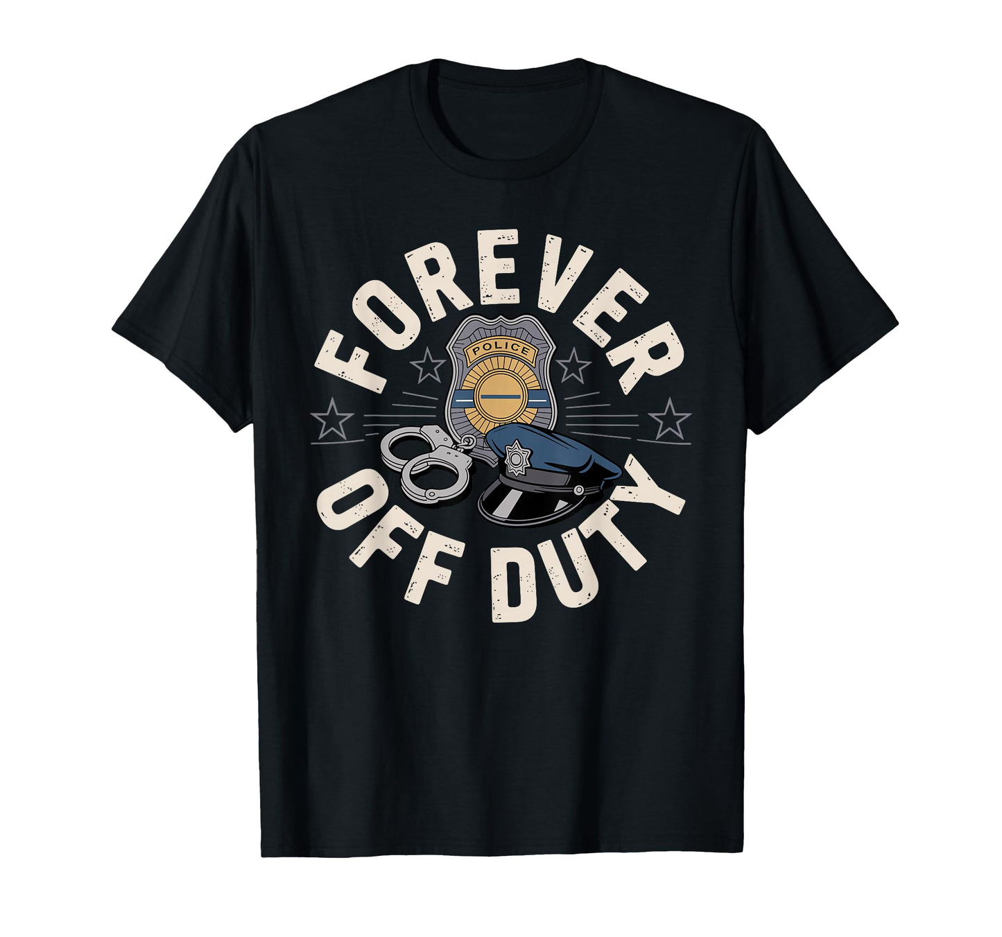 Retired Cop Retired Police Officer T-Shirt - Trendy Graphic for Adults - T-Shirt, Sweatshirt, Hoodie