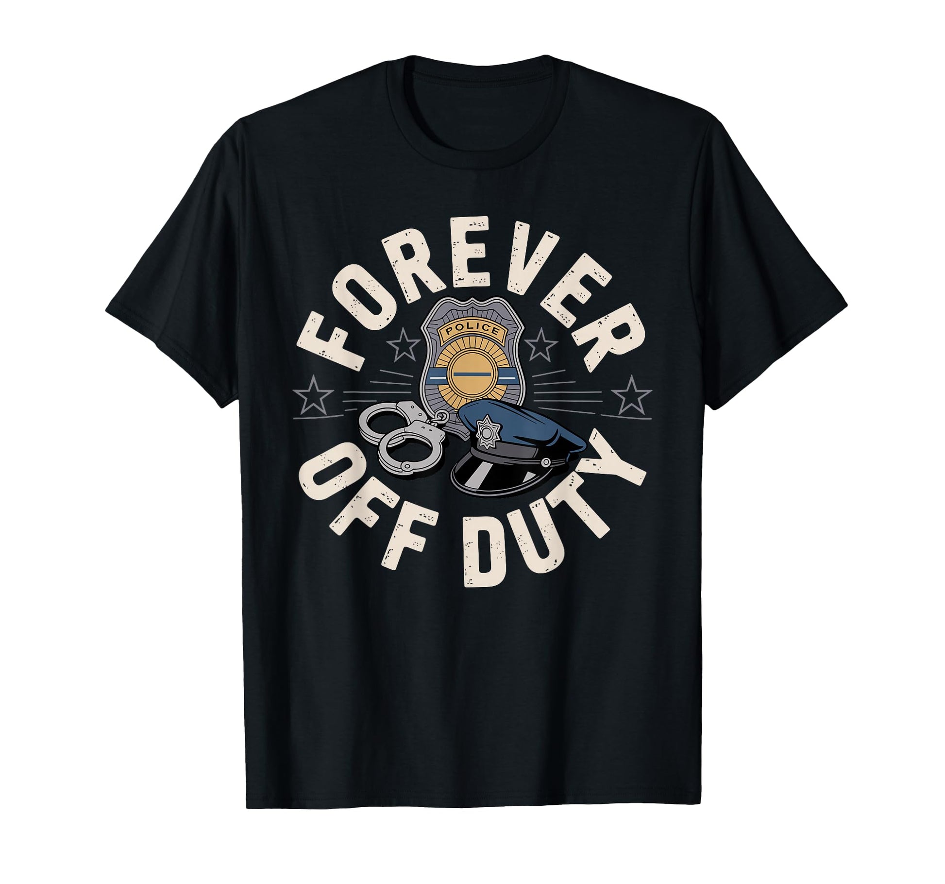 Retired Cop Retired Police Officer T-Shirt - Trendy Graphic for Adults - T-Shirt, Sweatshirt, Hoodie