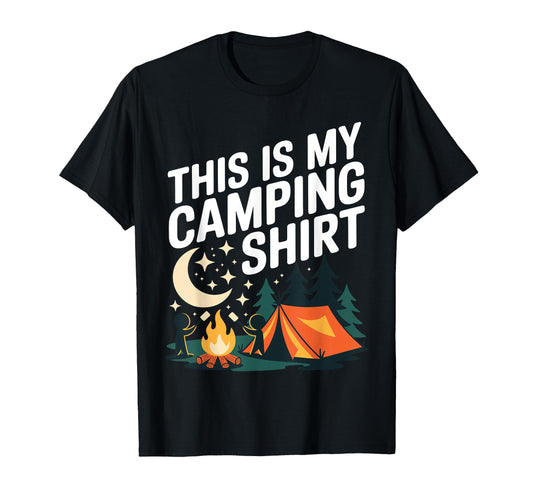Camping Art Campfire Rv Camping Lovers T-Shirt - Trendy Graphic for Adults - T-Shirt, Sweatshirt, Hoodie