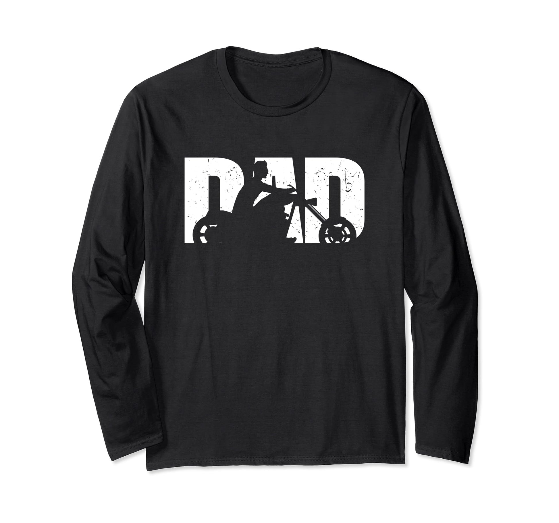 Motorcycle Fathers Day Biker Hoodie - Custom Art Print for Adults - T-Shirt, Sweatshirt, Hoodie