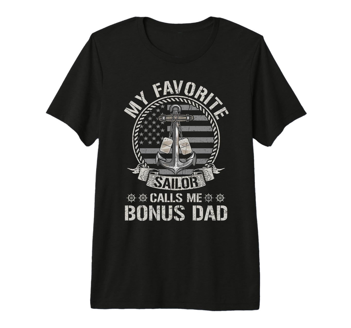Mens Proud Us Sailor Bonus Dad Anchor T-Shirt - Aesthetic Graphic Unisex - T-Shirt, Sweatshirt, Hoodie