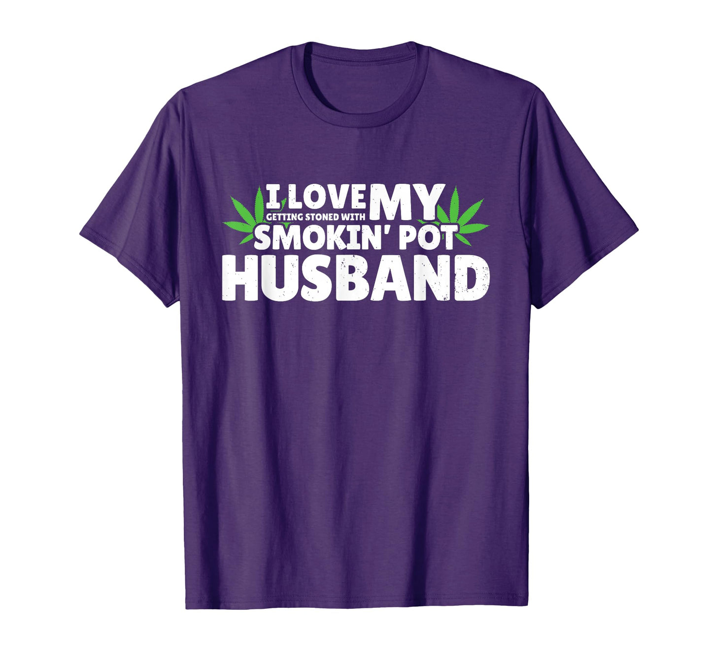 Weed Couples Smoking Pot Husband T-Shirt - Minimalist Print Men Women - T-Shirt, Sweatshirt, Hoodie