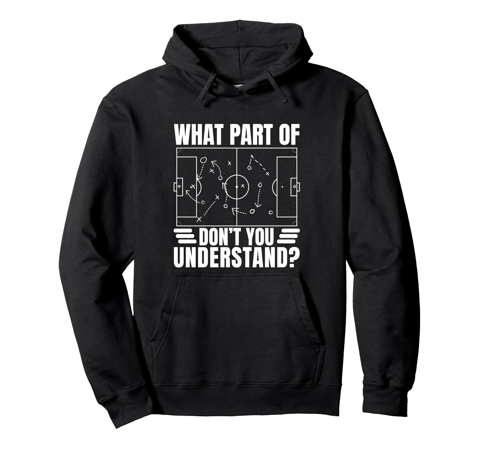 Funny Soccer Coach Gift What Part Hoodie - Minimalist Print for Adults - T-Shirt, Sweatshirt, Hoodie