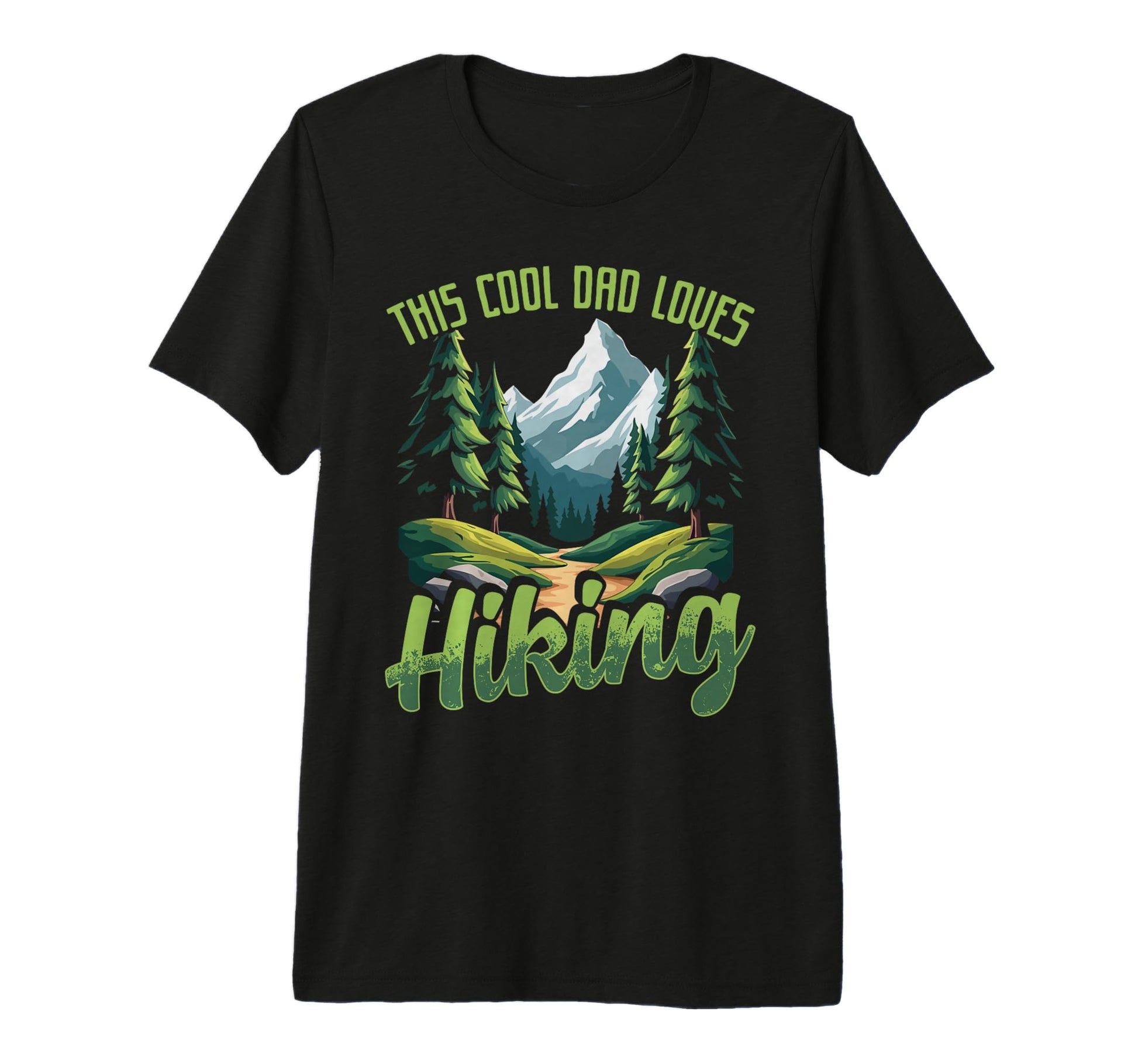 This Dad Loves Hiking Backpacker T-Shirt - Unique Graphic Men Women - T-Shirt, Sweatshirt, Hoodie