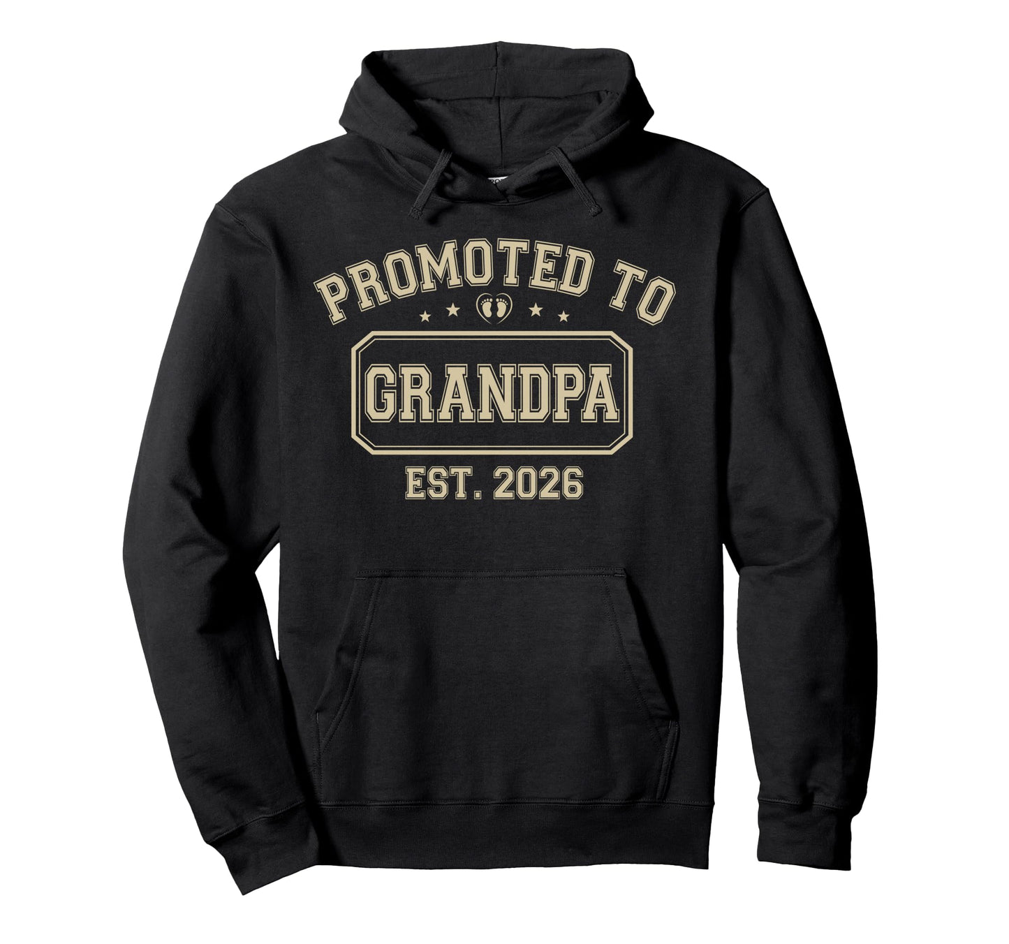 Promoted To Grandpa Est 2026 Hoodie - Trendy Graphic Men Women - T-Shirt, Sweatshirt, Hoodie