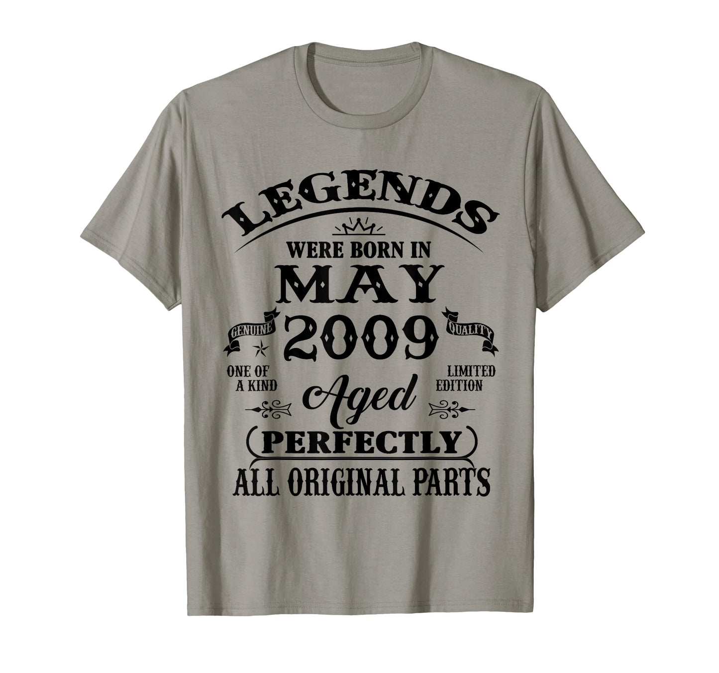 17Th Birthday Gift Legend Born May 2009 T-Shirt - Graphic Print for Adults - T-Shirt, Sweatshirt, Hoodie
