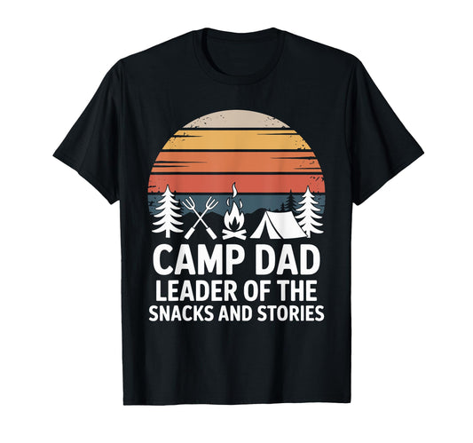 Camp Dad Camper Camping And Nature T-Shirt - Trendy Graphic for Adults - T-Shirt, Sweatshirt, Hoodie