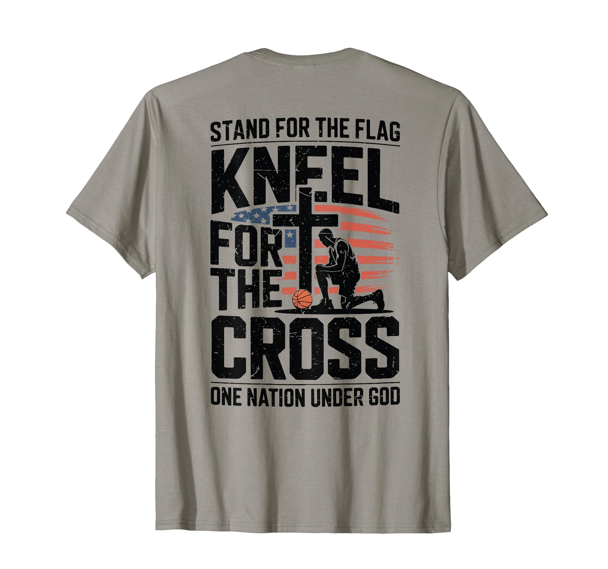 Mens Patriotic Basketball Christian T-Shirt - Fun Novelty Design Unisex - T-Shirt, Sweatshirt, Hoodie