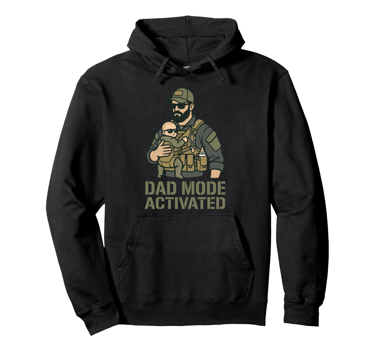 Dad Mode Activated Tactical Dad Hoodie - Streetwear Style Men Women - T-Shirt, Sweatshirt, Hoodie