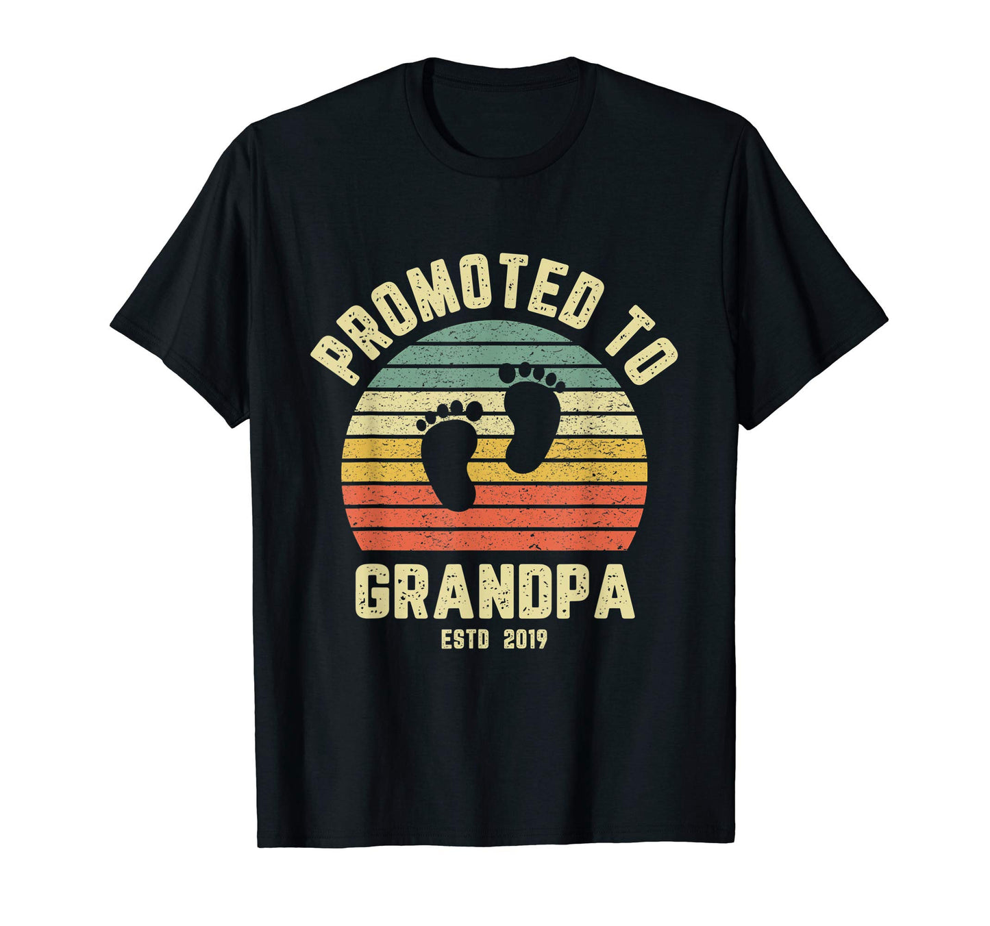 Mens Promoted To Grandpa 2019 T-Shirt - Aesthetic Graphic Men Women - T-Shirt, Sweatshirt, Hoodie
