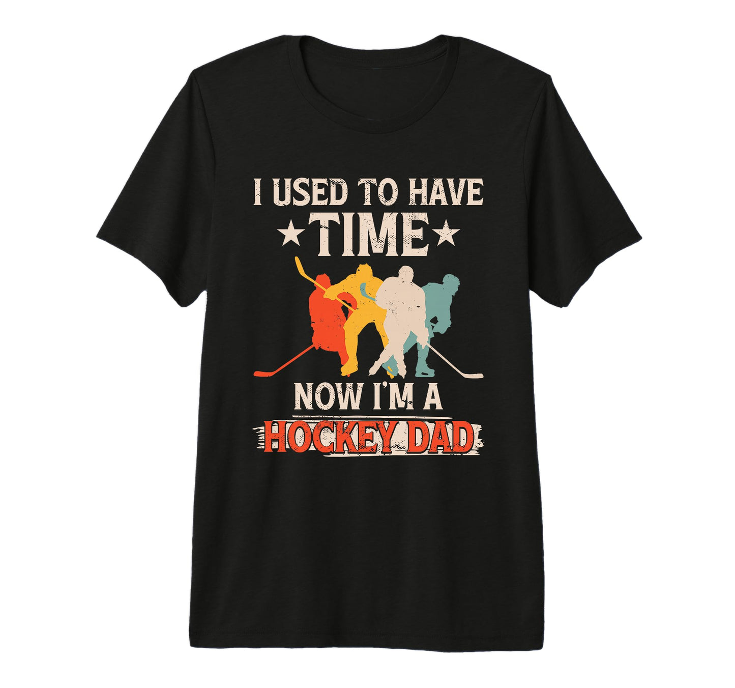 Ice Hockey Dad Tri Blend T-Shirt - Novelty Apparel Men Women - T-Shirt, Sweatshirt, Hoodie