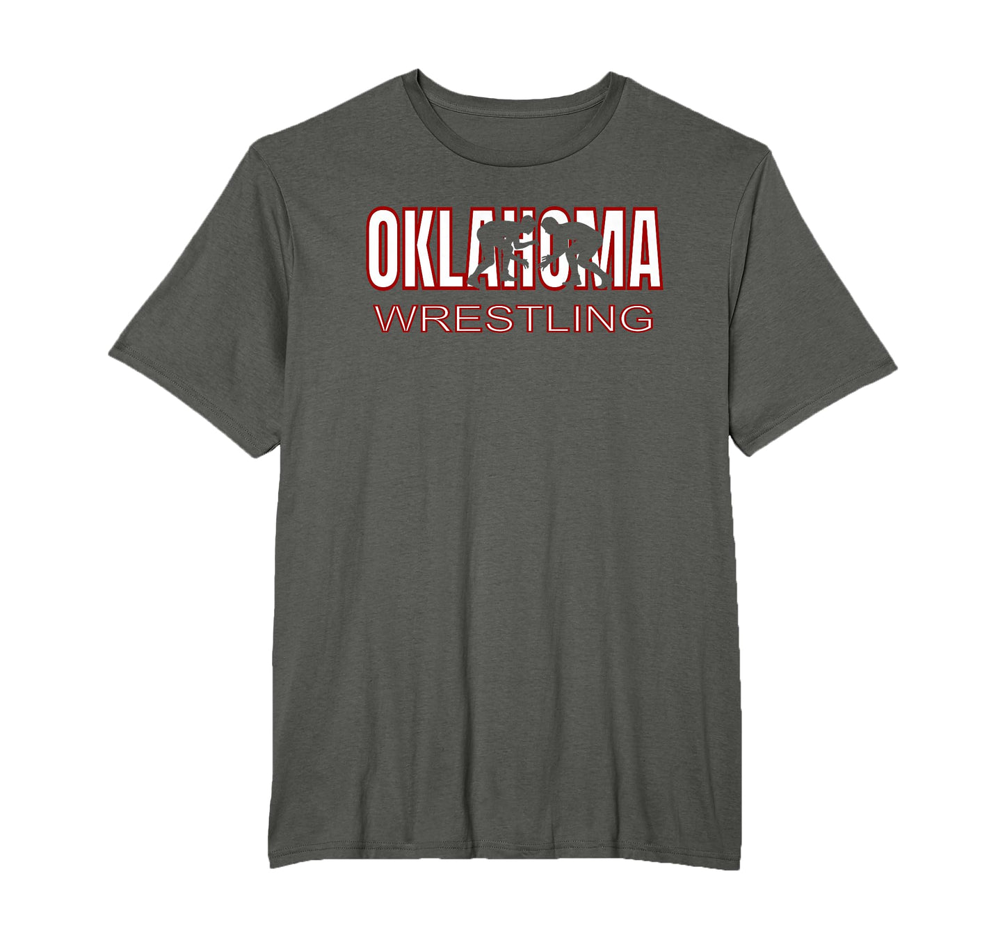 Oklahoma Wrestling Freestyle Wrestler T-Shirt - Novelty Apparel for Adults - T-Shirt, Sweatshirt, Hoodie