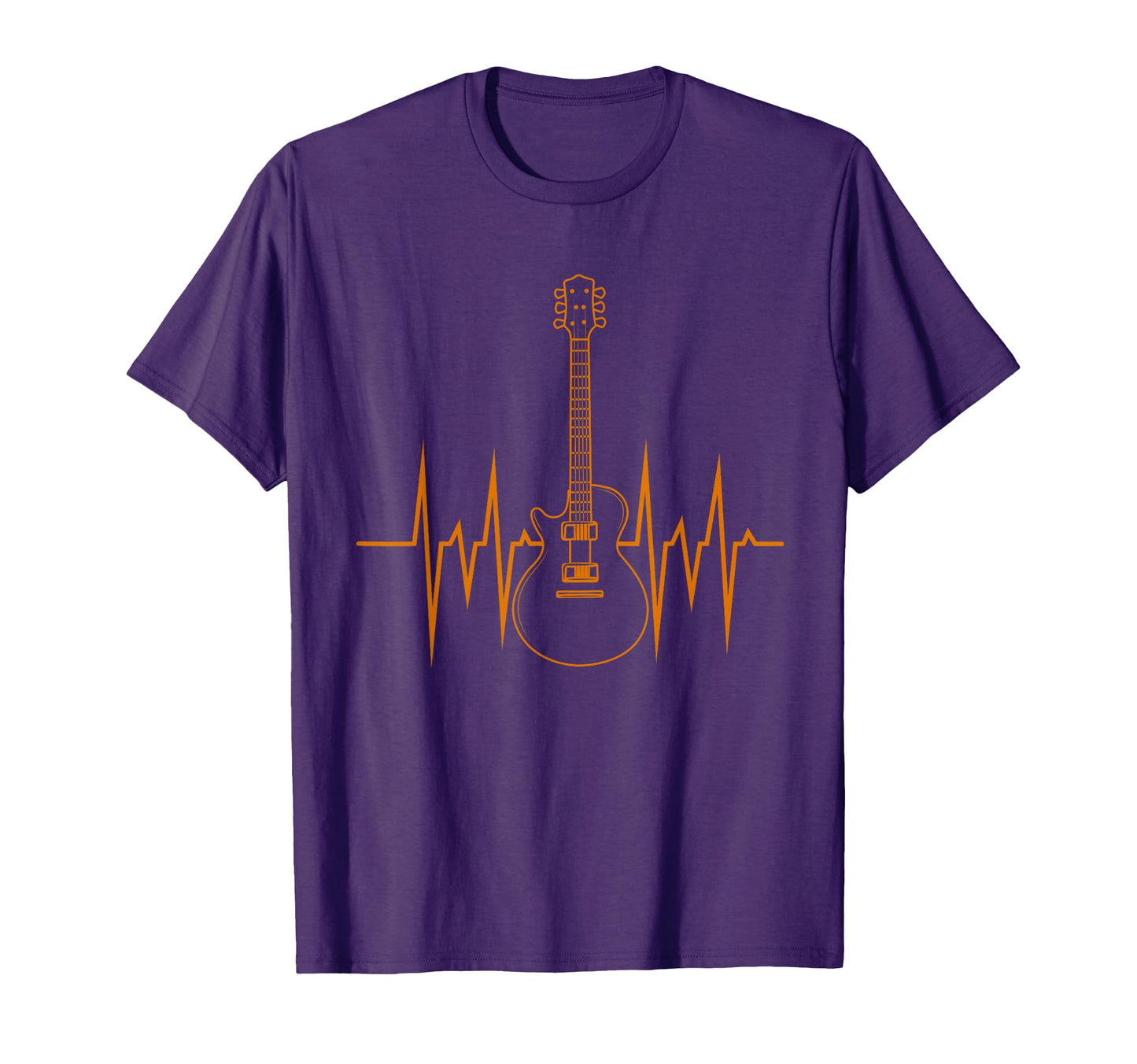Heartbeat Guitarist Musician Gift T-Shirt - Fun Novelty Design for Adults - T-Shirt, Sweatshirt, Hoodie