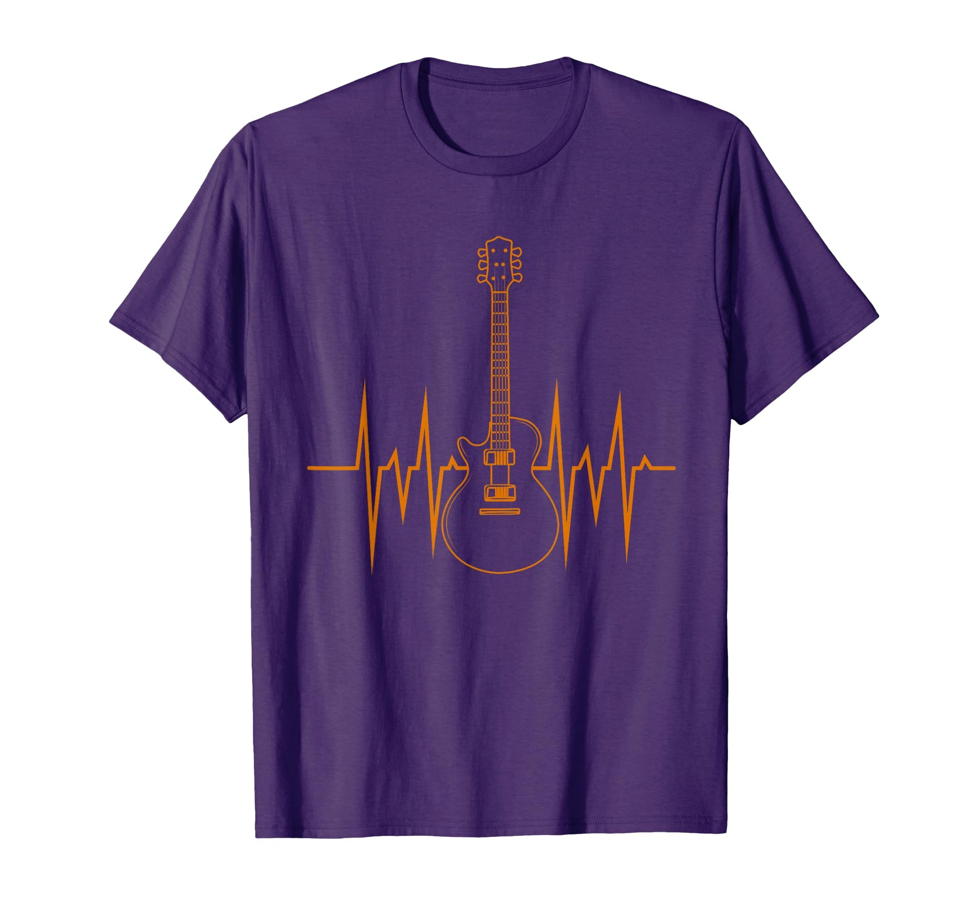 Heartbeat Guitarist Musician Gift T-Shirt - Fun Novelty Design for Adults - T-Shirt, Sweatshirt, Hoodie