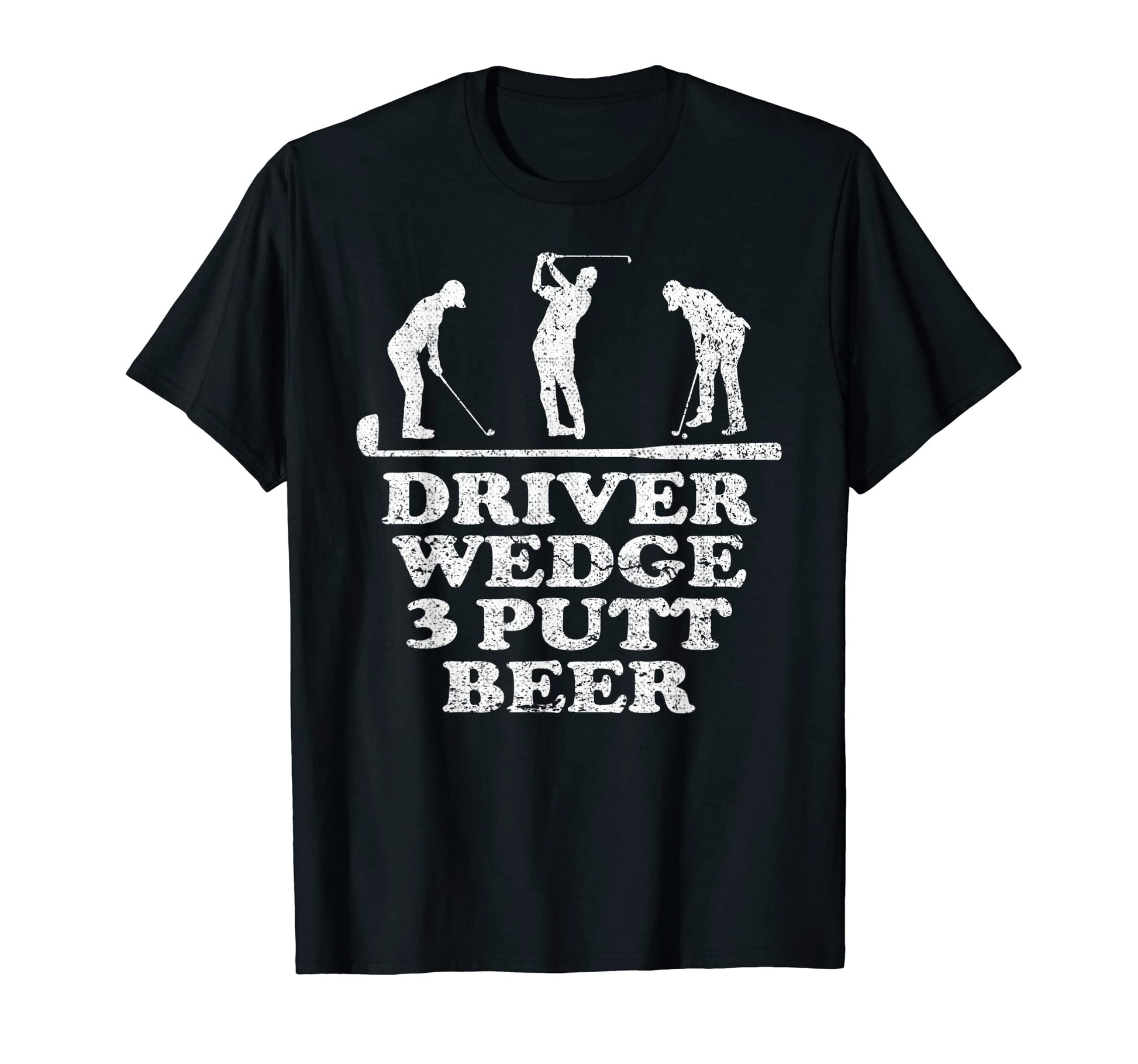 Funny Golf Club Driver Wedge Putt T-Shirt - Custom Art Print Men Women - T-Shirt, Sweatshirt, Hoodie