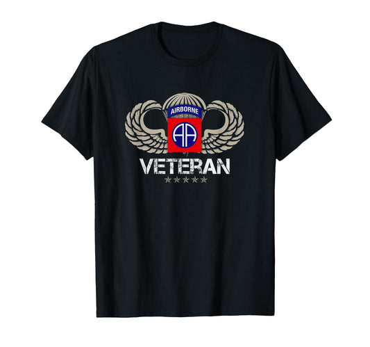 82Nd Airborne Paratrooper Veteran T-Shirt - Casual Everyday Wear Unisex - T-Shirt, Sweatshirt, Hoodie