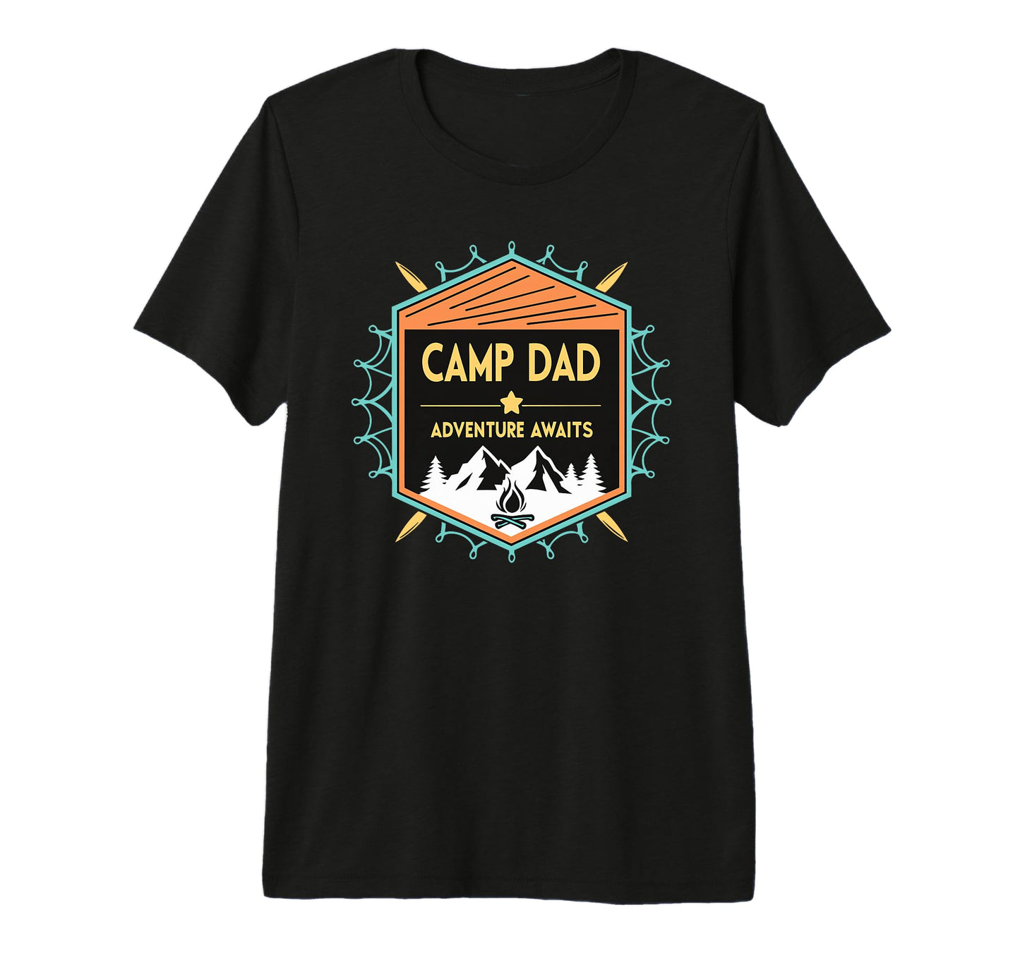 Mens Outdoorsy Dad Adventure Awaits T-Shirt - Casual Everyday Wear Unisex - T-Shirt, Sweatshirt, Hoodie