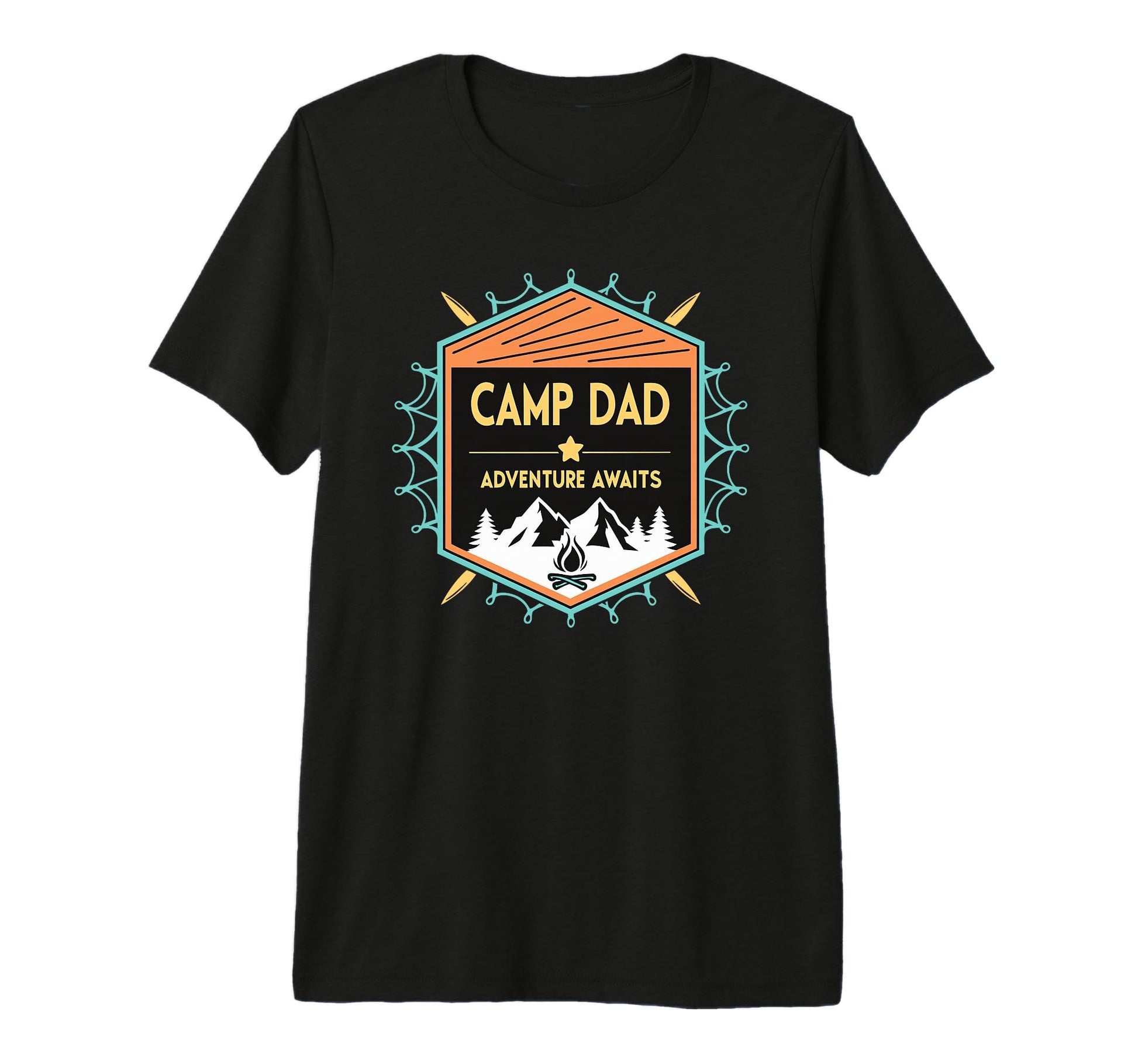 Mens Outdoorsy Dad Adventure Awaits T-Shirt - Casual Everyday Wear Unisex - T-Shirt, Sweatshirt, Hoodie