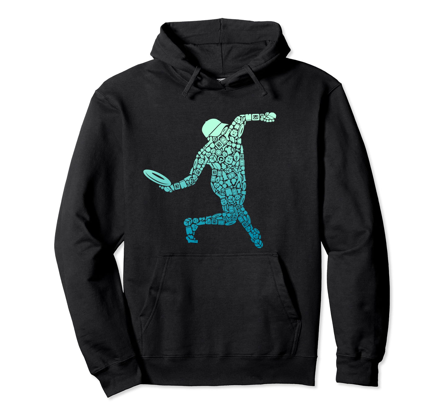 Funny Disc Golf Player Frisbees Flying Hoodie - Novelty Apparel Men Women - T-Shirt, Sweatshirt, Hoodie