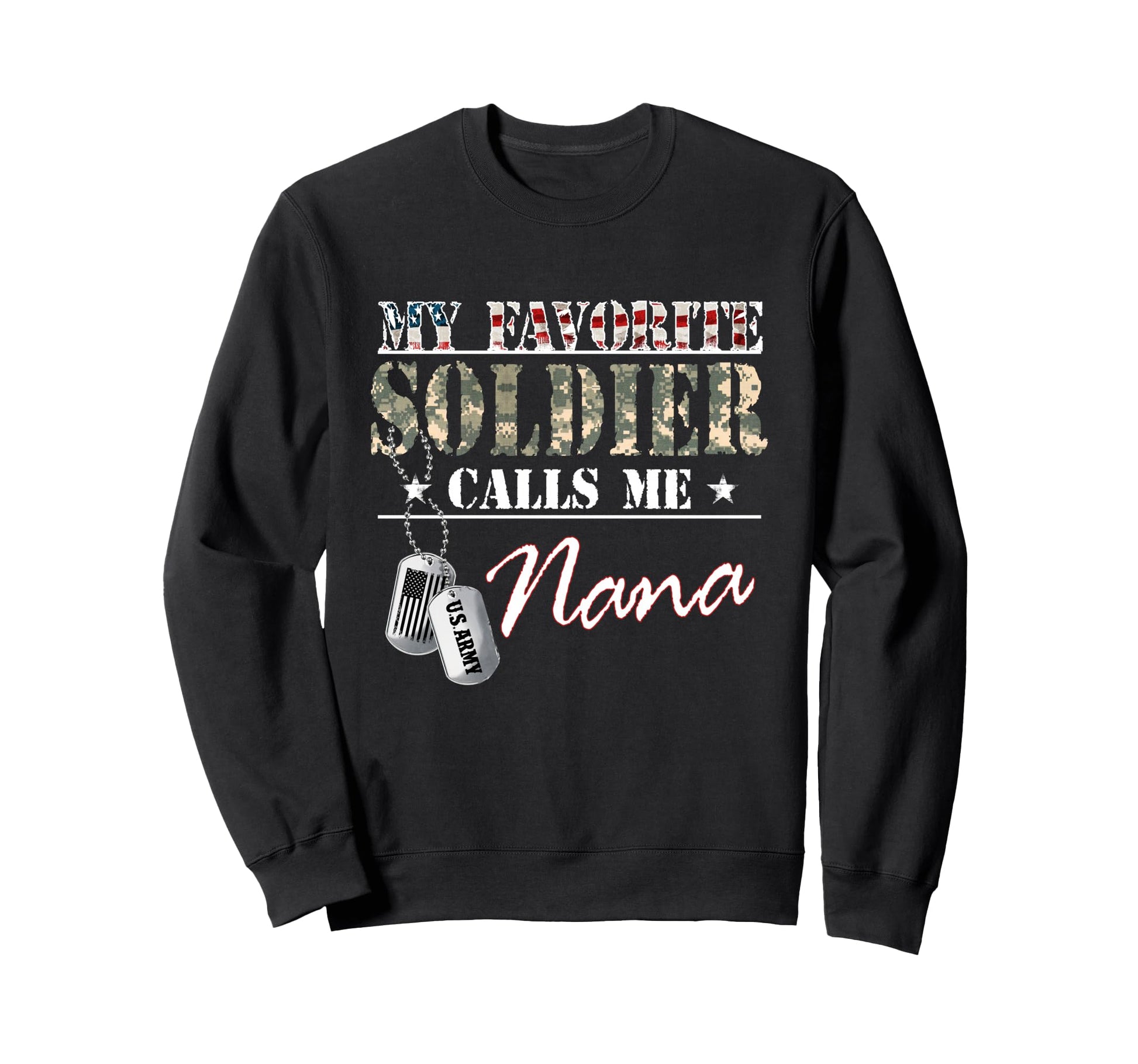 My Favorite Soldier Calls Me Sweatshirt - Aesthetic Graphic for Adults - T-Shirt, Sweatshirt, Hoodie