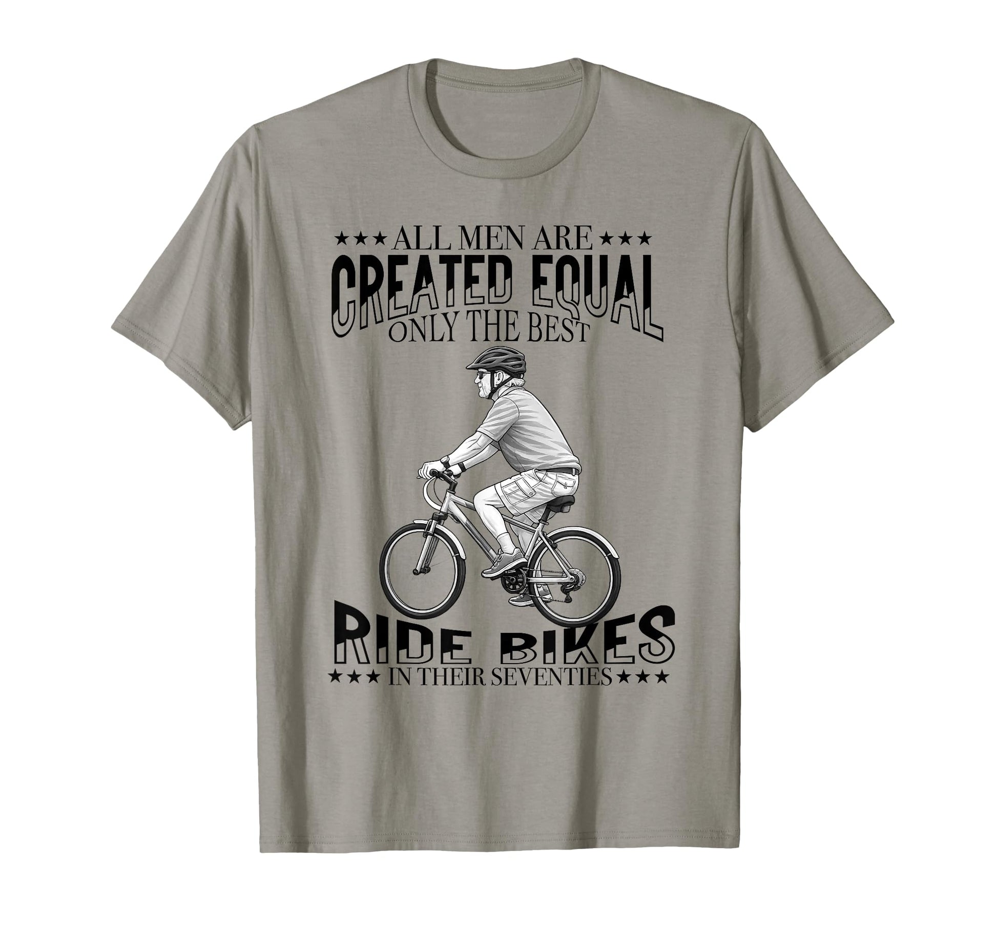 All Are Created Equal Biking Cyclist T-Shirt - Minimalist Print Unisex - T-Shirt, Sweatshirt, Hoodie