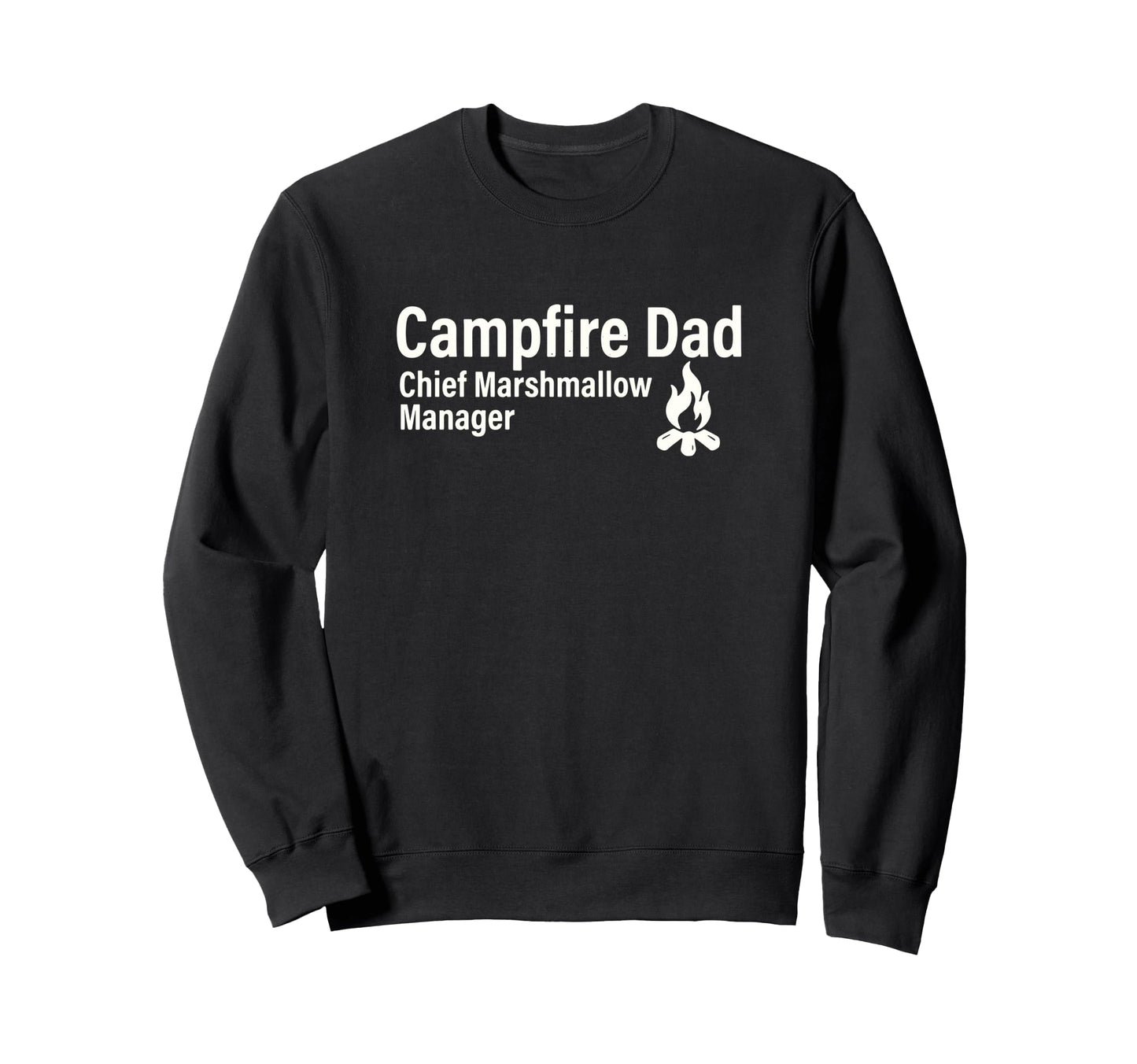 Campfire Dad Chief Marshmallow Sweatshirt - Minimalist Print Men Women - T-Shirt, Sweatshirt, Hoodie