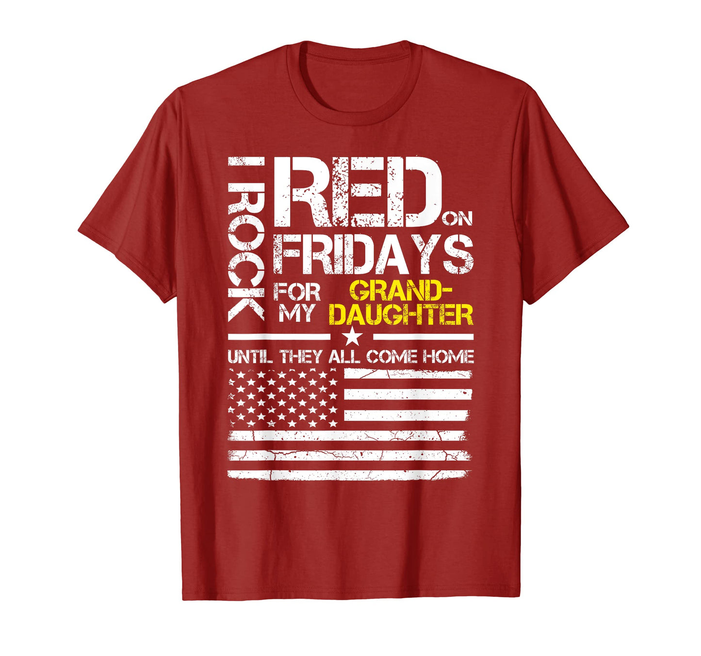 Red Friday Grandpa Grandma Wear Red T-Shirt - Custom Art Print Men Women - T-Shirt, Sweatshirt, Hoodie
