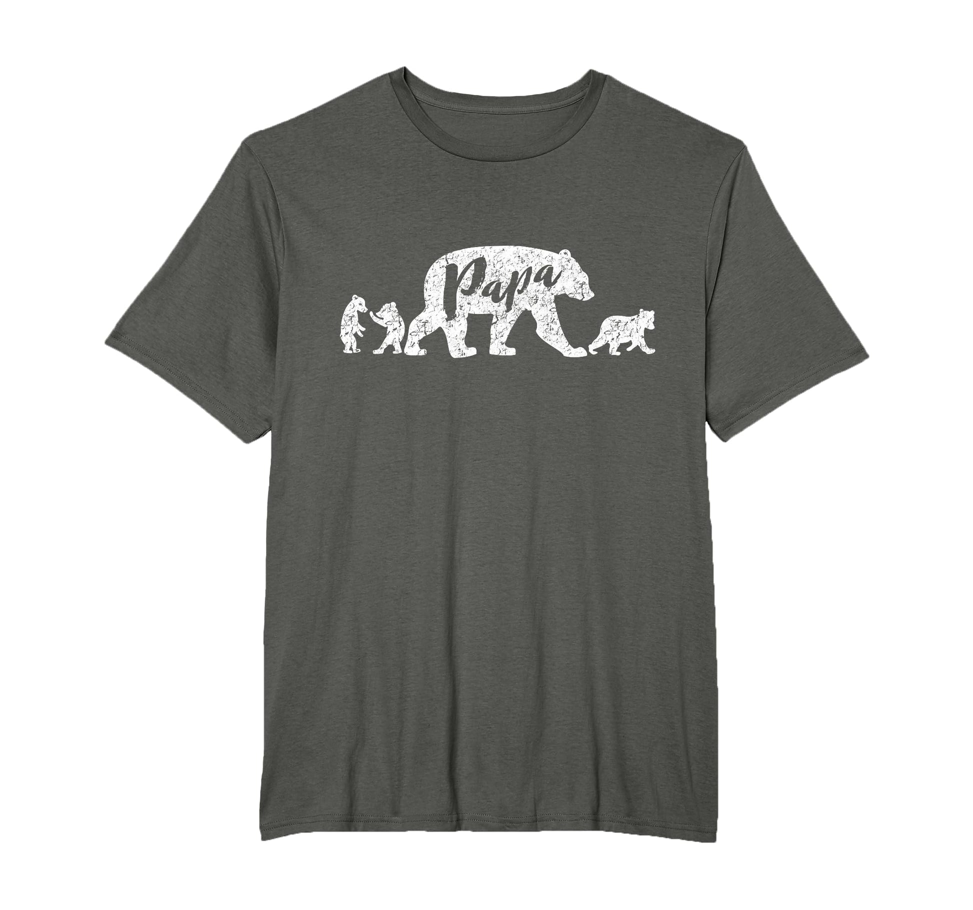 Papa Bear Three Cubs T-Shirt - Custom Art Print Men Women - T-Shirt, Sweatshirt, Hoodie
