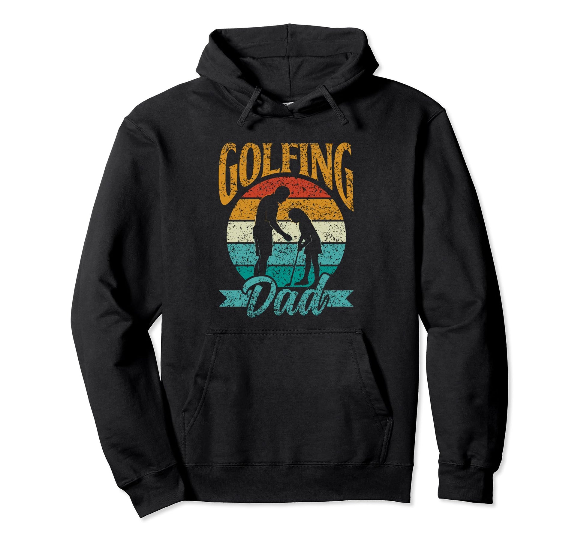 Golfing Dad Daddy Golf Golfer Father Hoodie - Graphic Print for Adults - T-Shirt, Sweatshirt, Hoodie