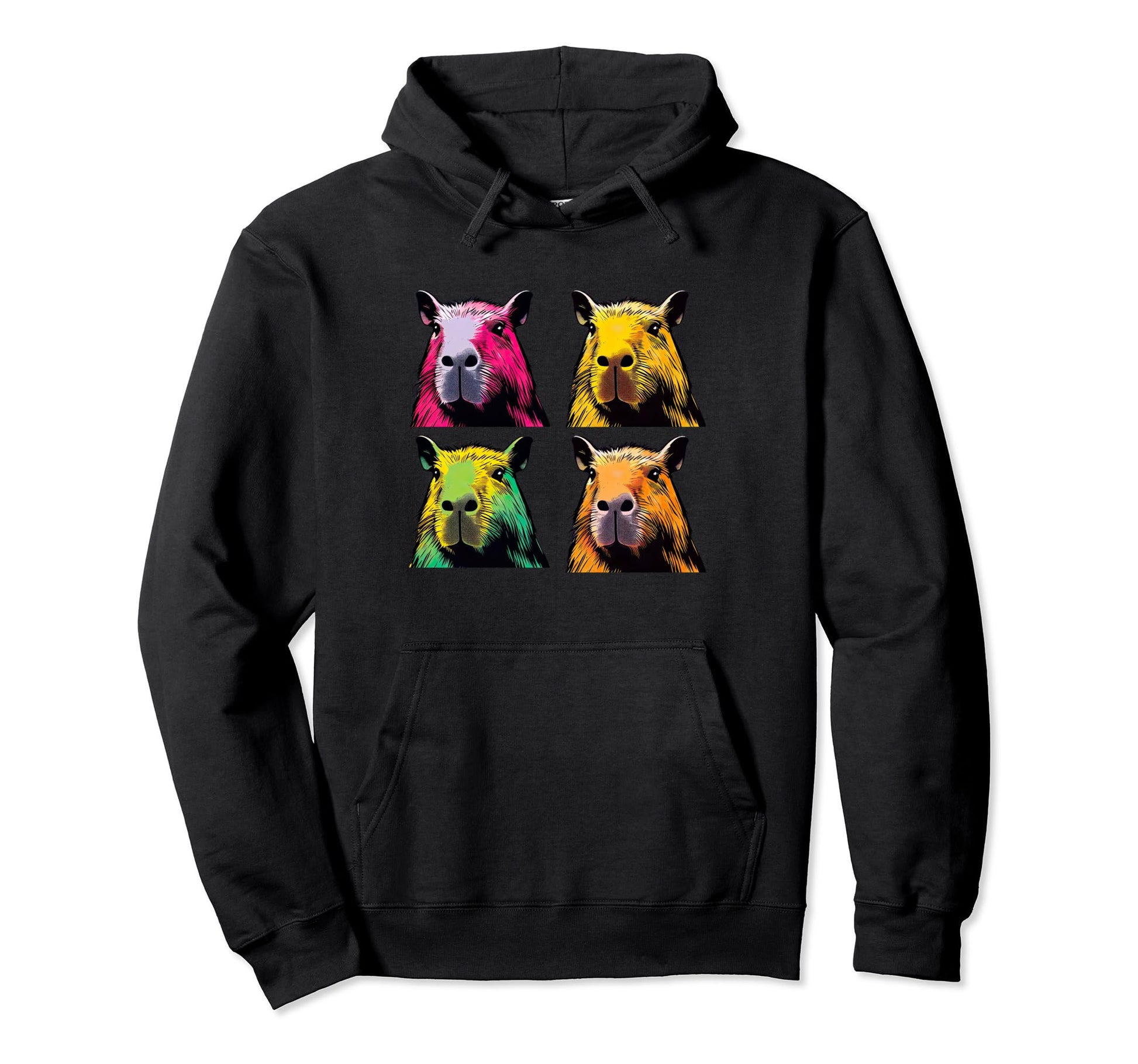 Pop Art Tees Capybaras Funny Tshirts Hoodie - Aesthetic Graphic for Adults - T-Shirt, Sweatshirt, Hoodie