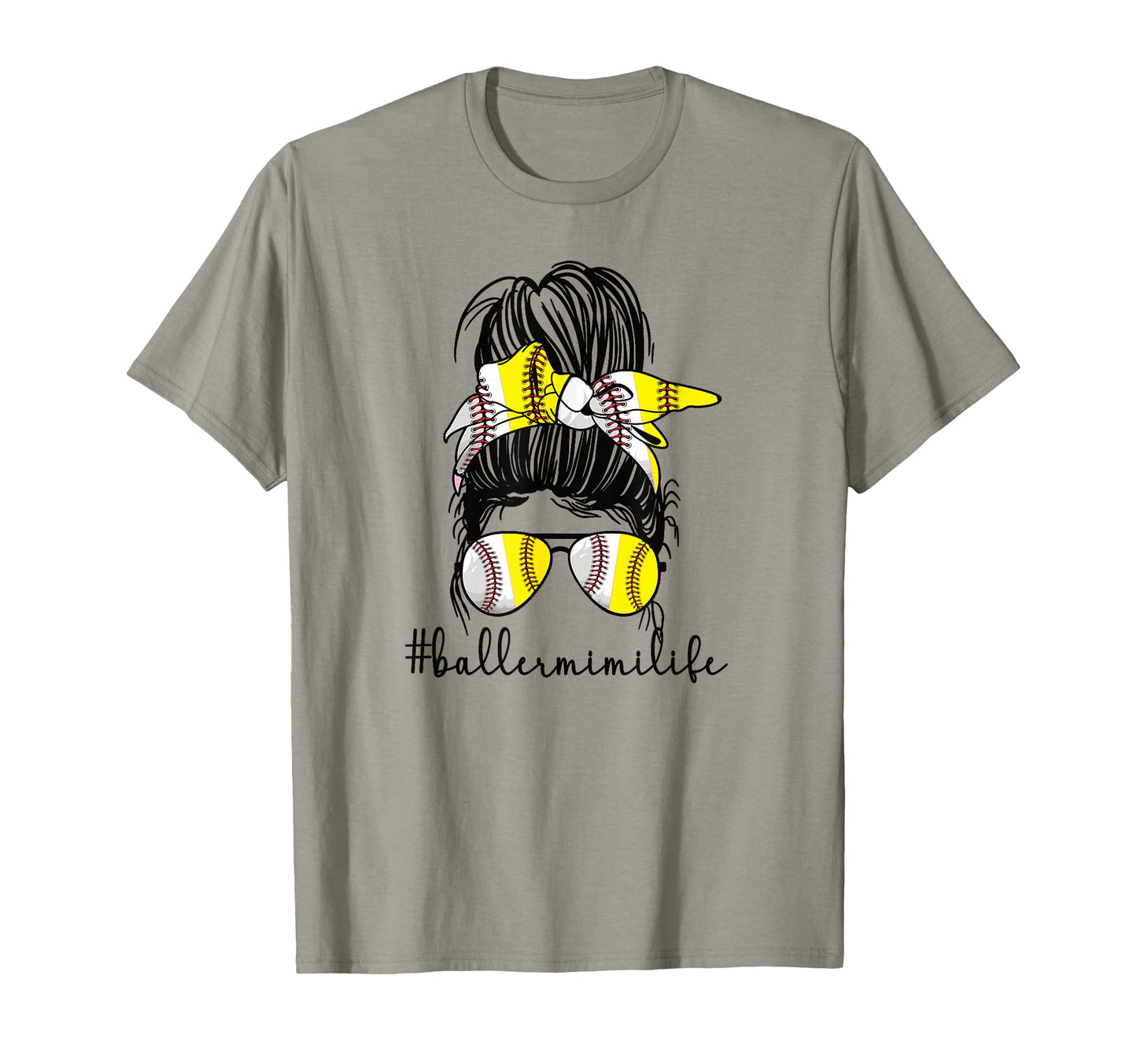 Baller Mimi Life Softball Baseball Mimi T-Shirt - Aesthetic Graphic Unisex - T-Shirt, Sweatshirt, Hoodie