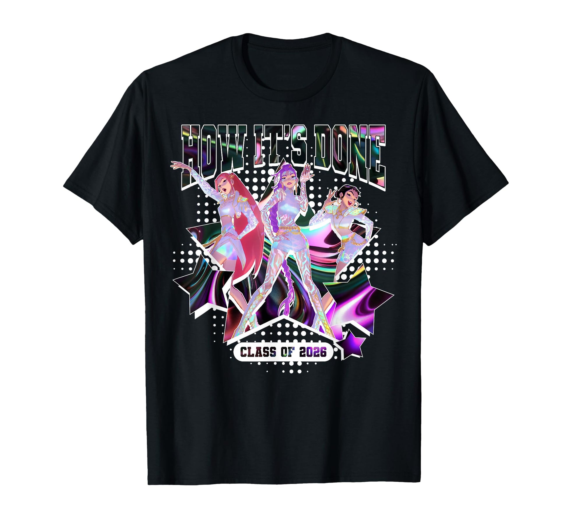 Kpop Demon Hunters Graduation How Its T-Shirt - Unique Graphic for Adults - T-Shirt, Sweatshirt, Hoodie