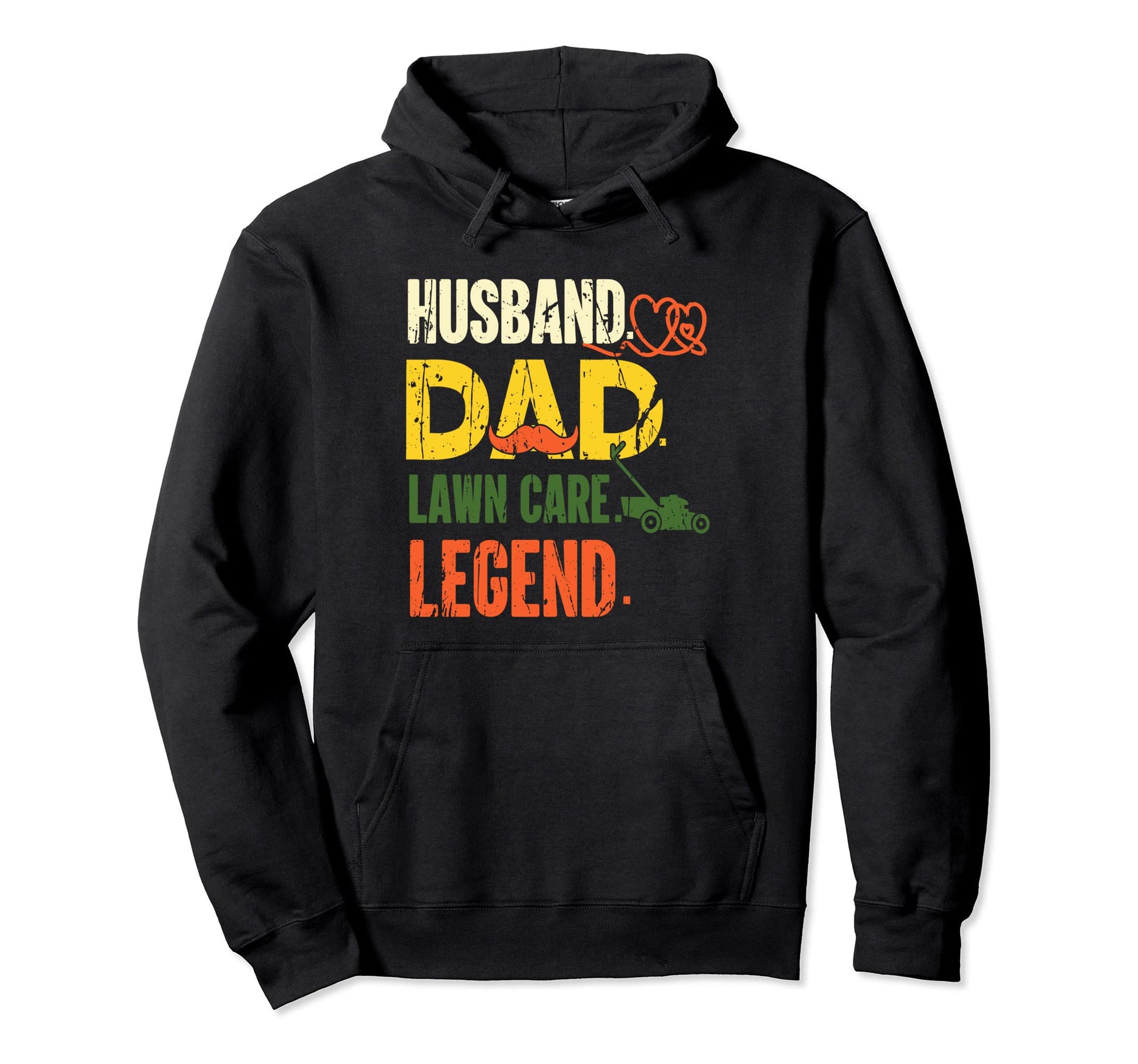Husband Dad Lawn Care Legend Lawn Hoodie - Minimalist Print Men Women - T-Shirt, Sweatshirt, Hoodie