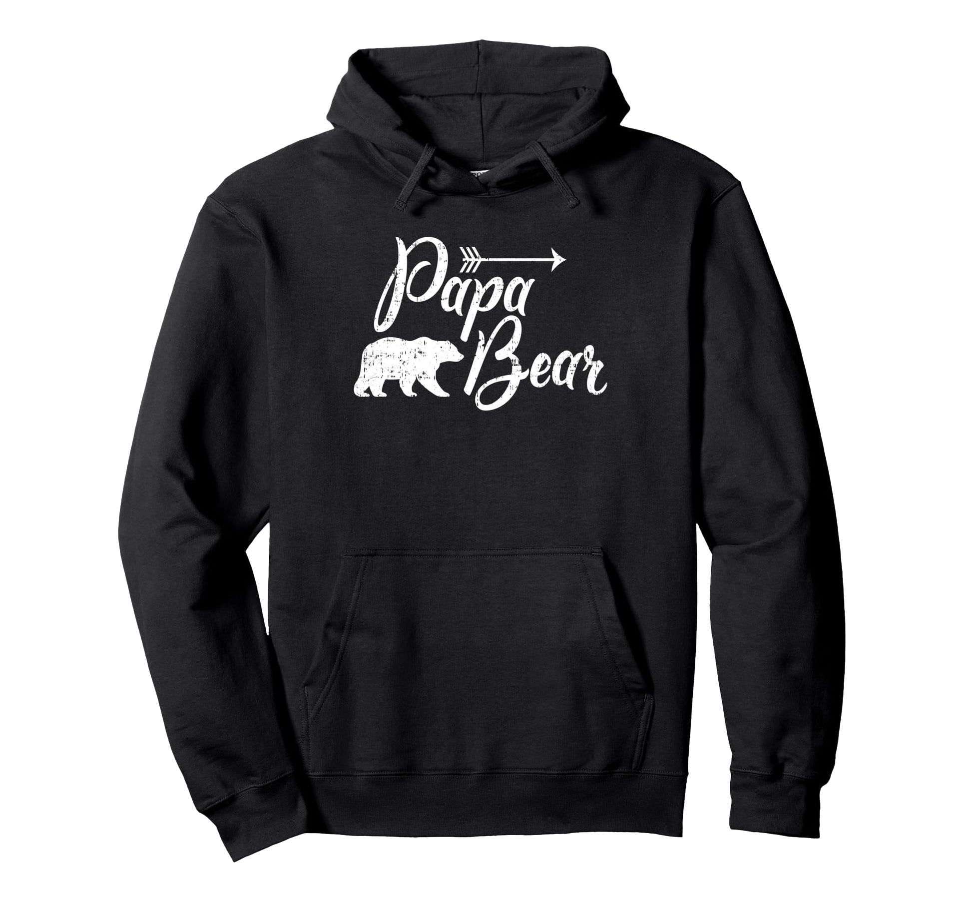 Papa Bear Mens Hooded Sweatshirt - Minimalist Print Unisex - T-Shirt, Sweatshirt, Hoodie