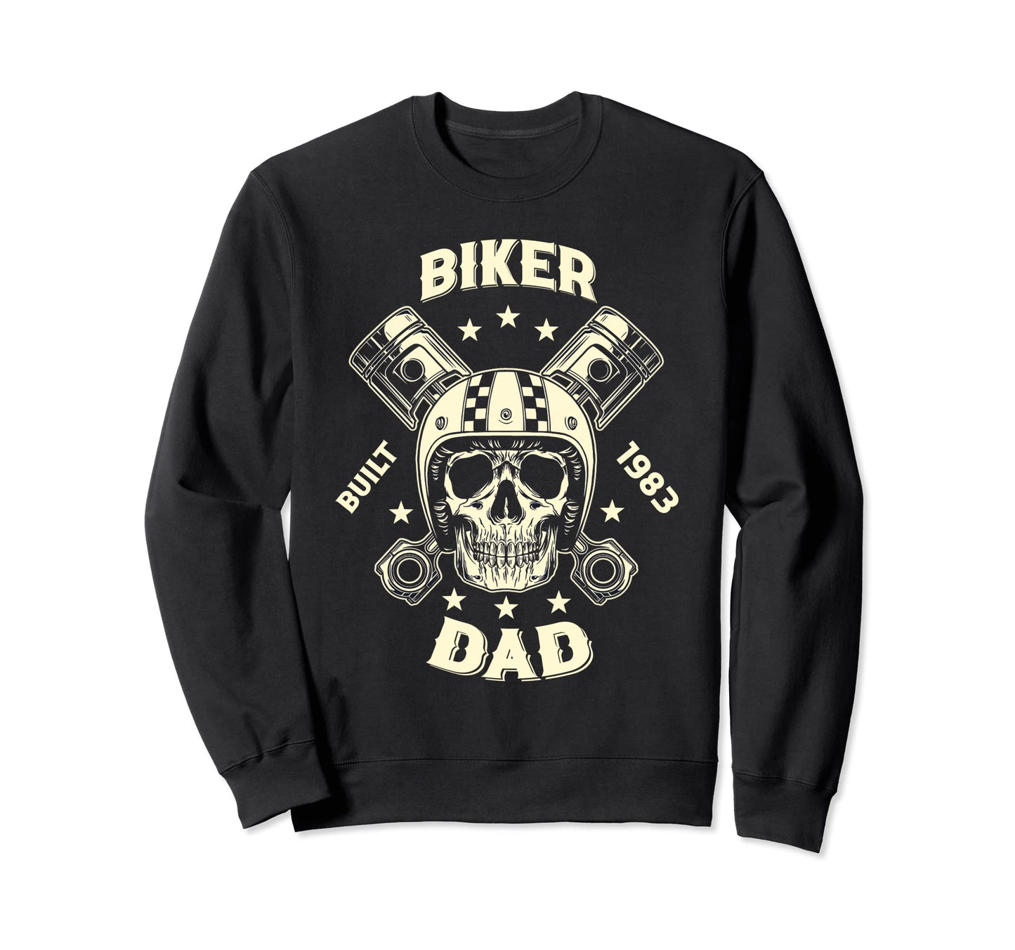 40Th Birthday Motorcycle Biker Dad Sweatshirt - Novelty Apparel for Adults - T-Shirt, Sweatshirt, Hoodie