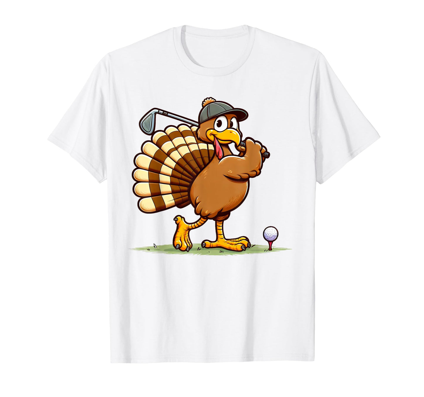Turkey Golf Thanksgiving Golfer T-Shirt - Casual Everyday Wear for Adults - T-Shirt, Sweatshirt, Hoodie
