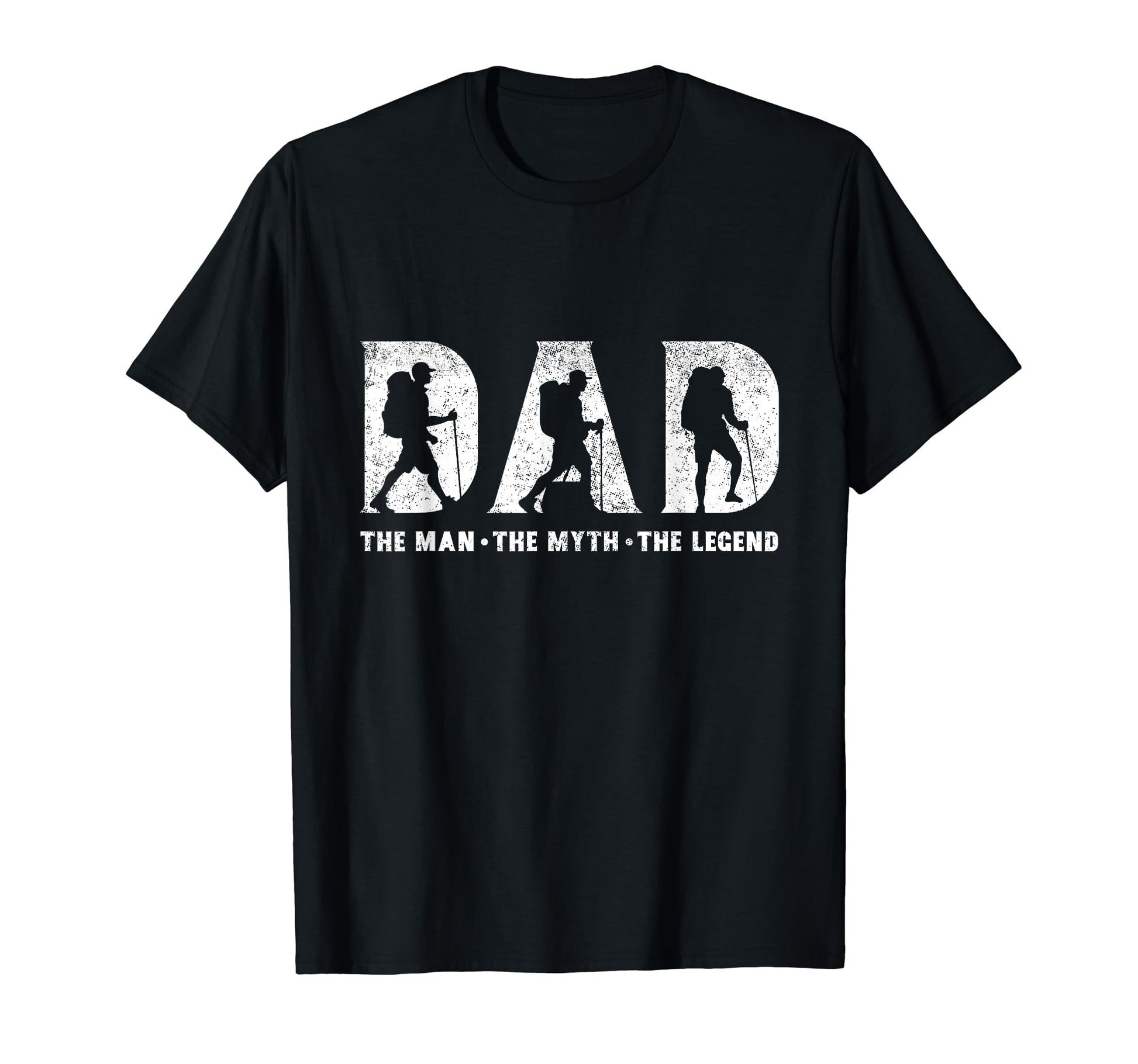 Backpacking Dad Myth Legend Fathers T-Shirt - Minimalist Print Men Women - T-Shirt, Sweatshirt, Hoodie