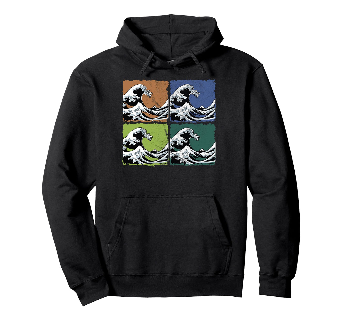 Great Wave Kanagawa 80S 90S Japanese Pop Hoodie - Streetwear Style Unisex - T-Shirt, Sweatshirt, Hoodie