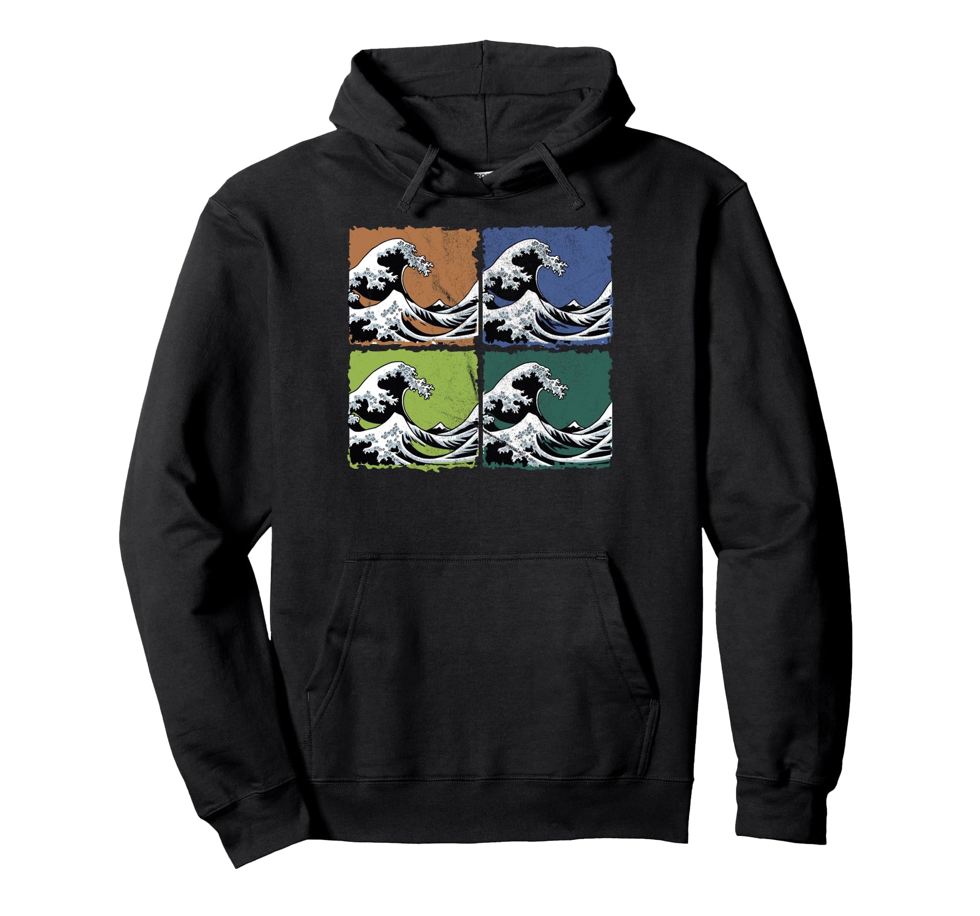 Great Wave Kanagawa 80S 90S Japanese Pop Hoodie - Streetwear Style Unisex - T-Shirt, Sweatshirt, Hoodie